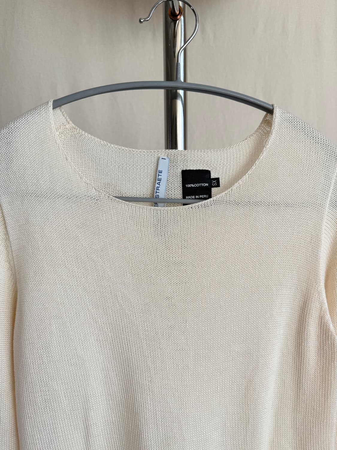 Thibault Van Der Straete 아이보리 코튼 니트 상품이미지4