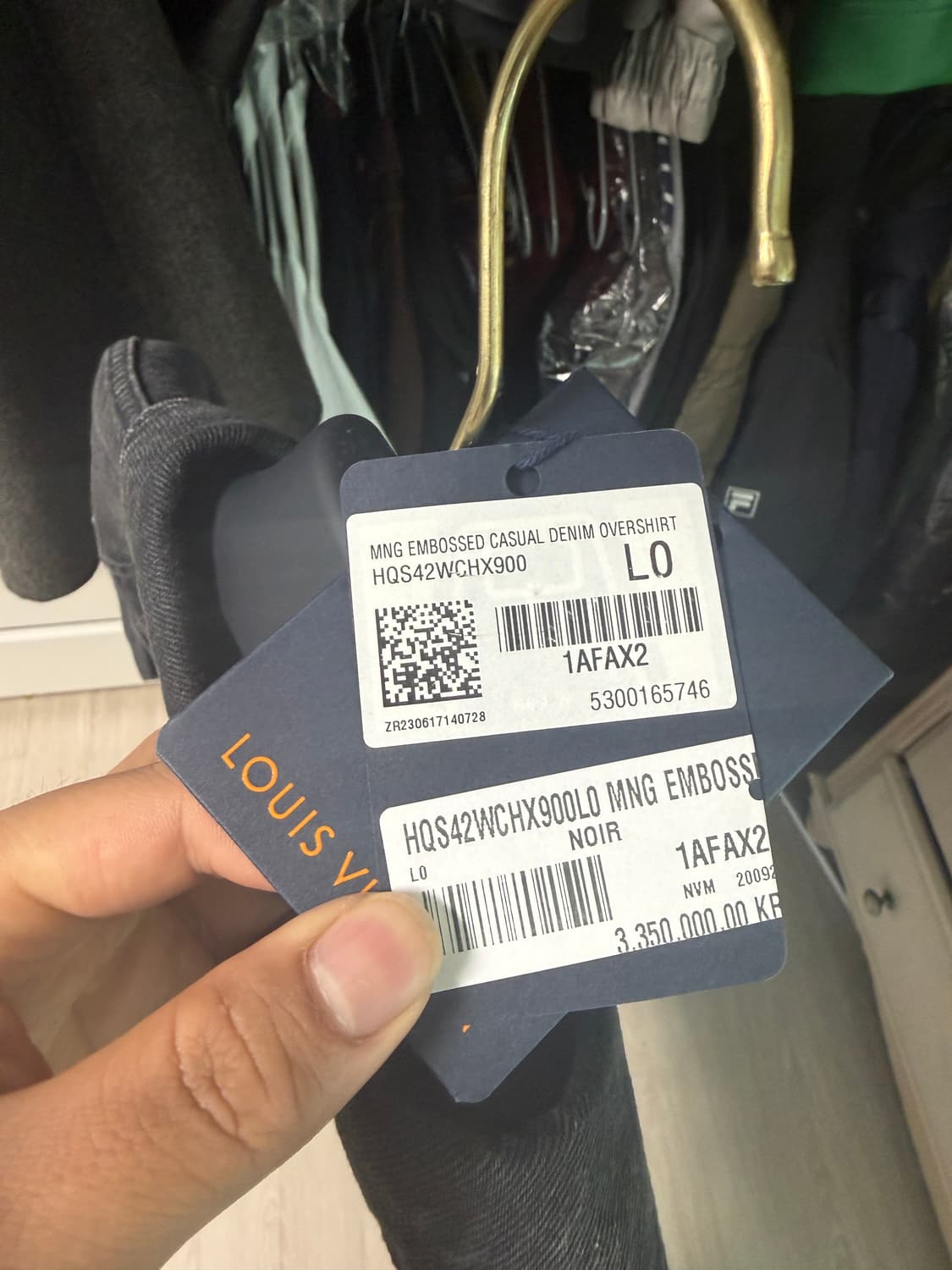 루이비통 MNG Embossed Casual Denim Overshirt 상품이미지2
