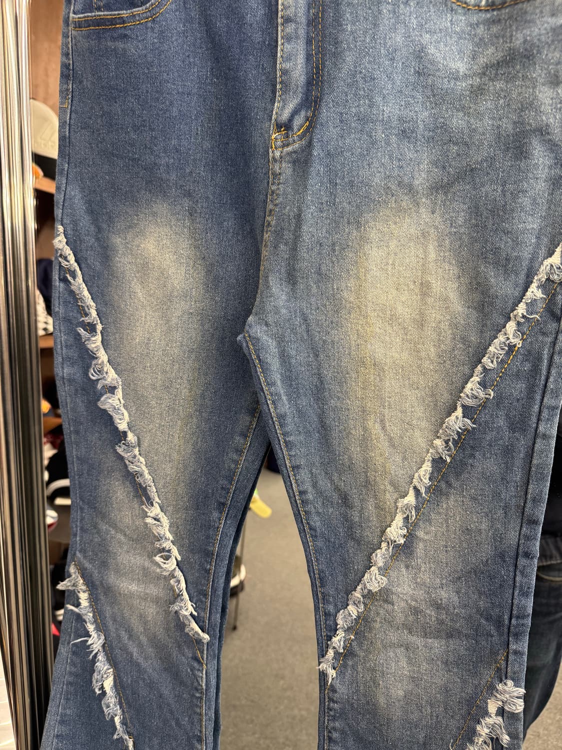 japanese vintage 여성 절개 부츠컷 데님팬츠 상품이미지2