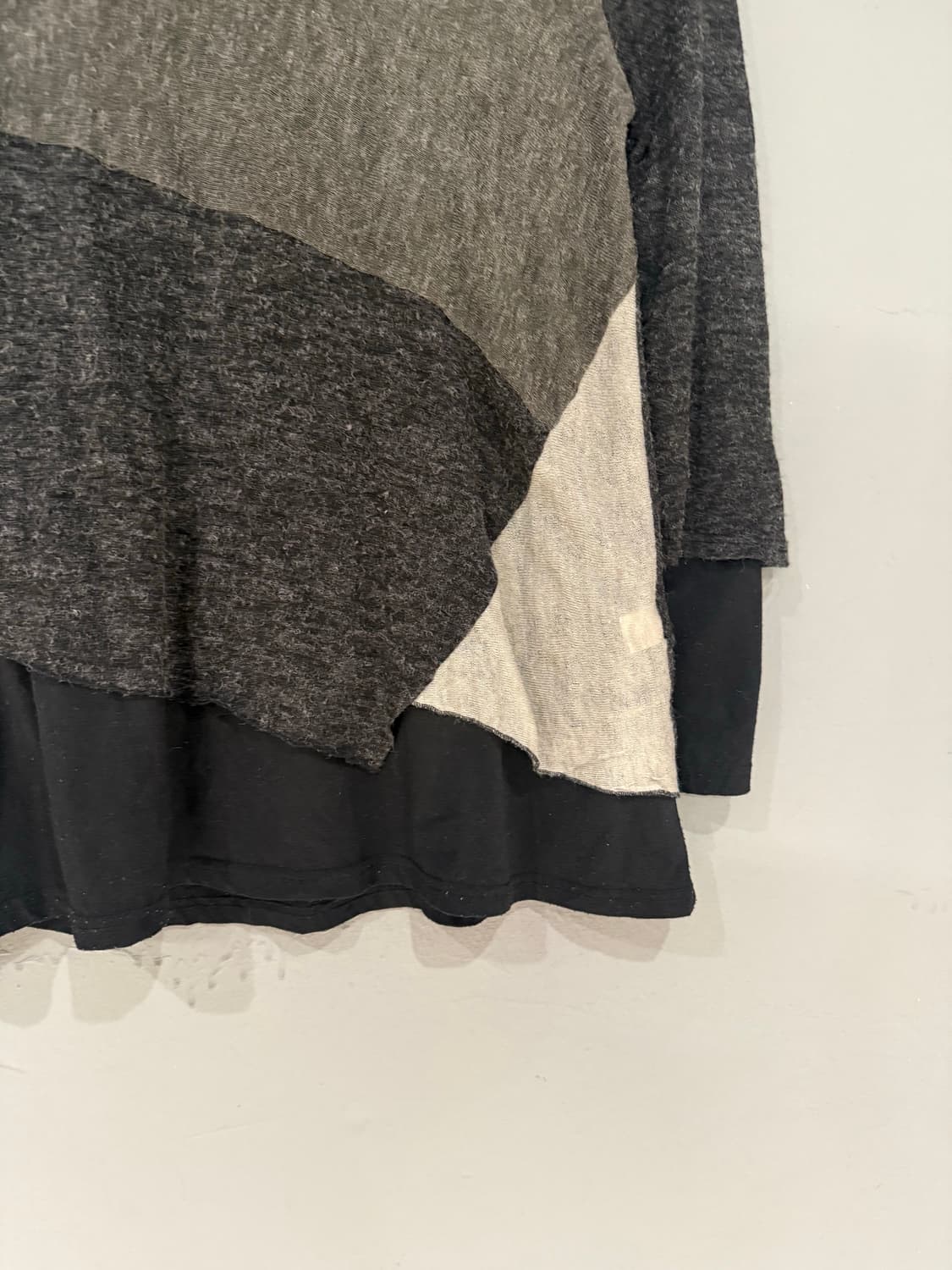 patchwork design layered long sleeve 상품이미지7