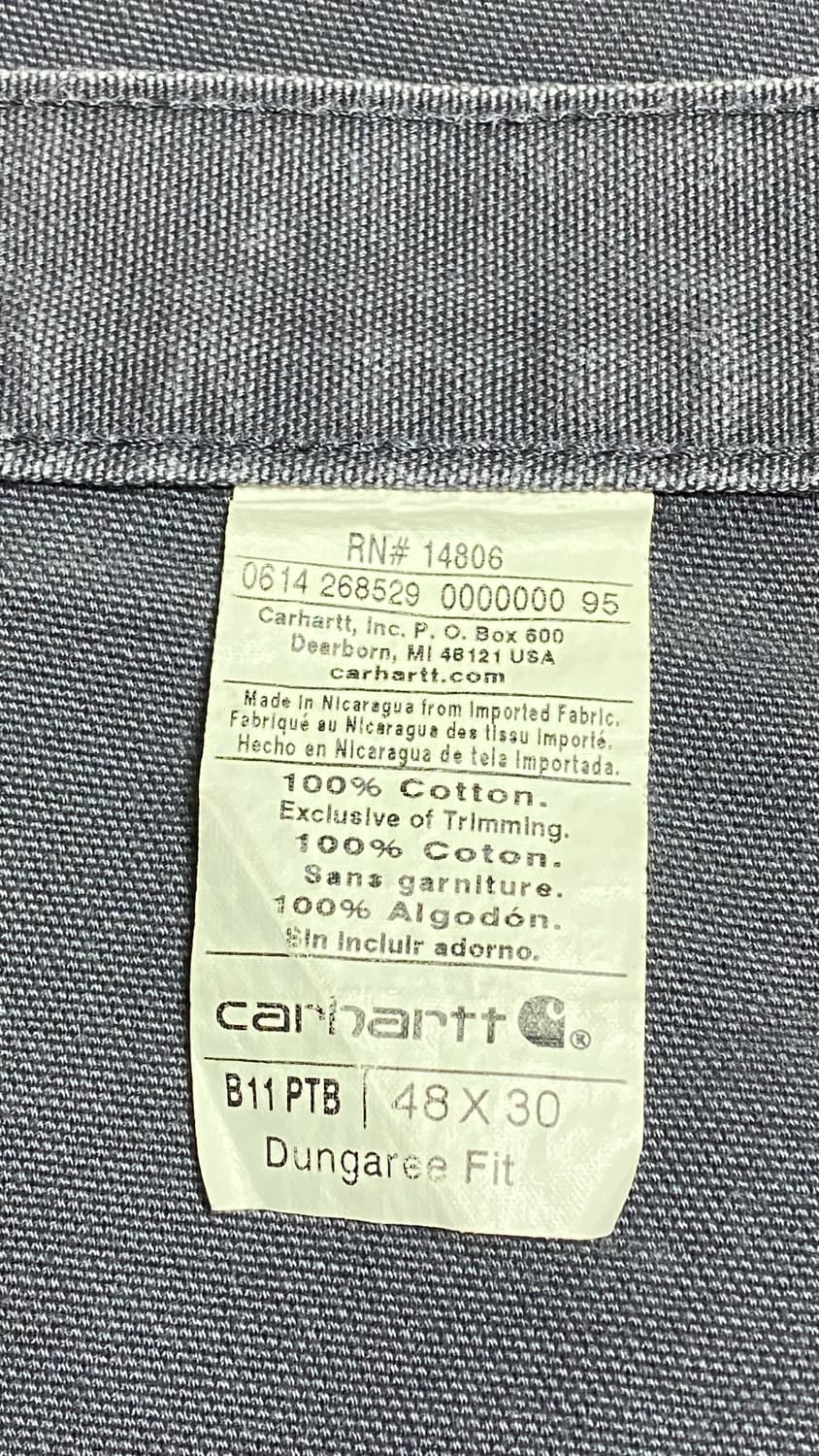 칼하트 B11 PTB 카펜터 팬츠 48x30 상품이미지4