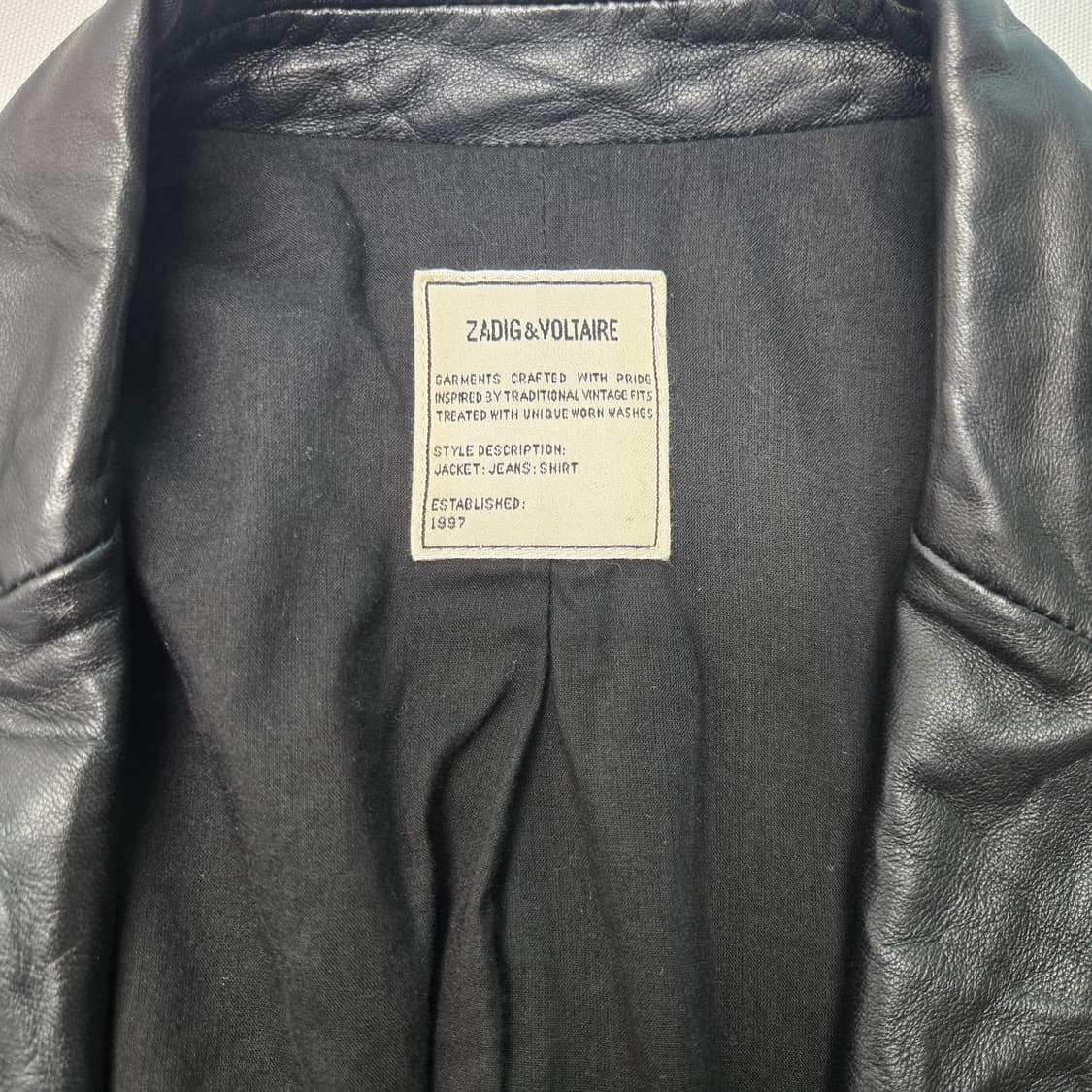 0189 쟈딕앤볼테르 양가죽 블레이저 자켓 xs 상품이미지5