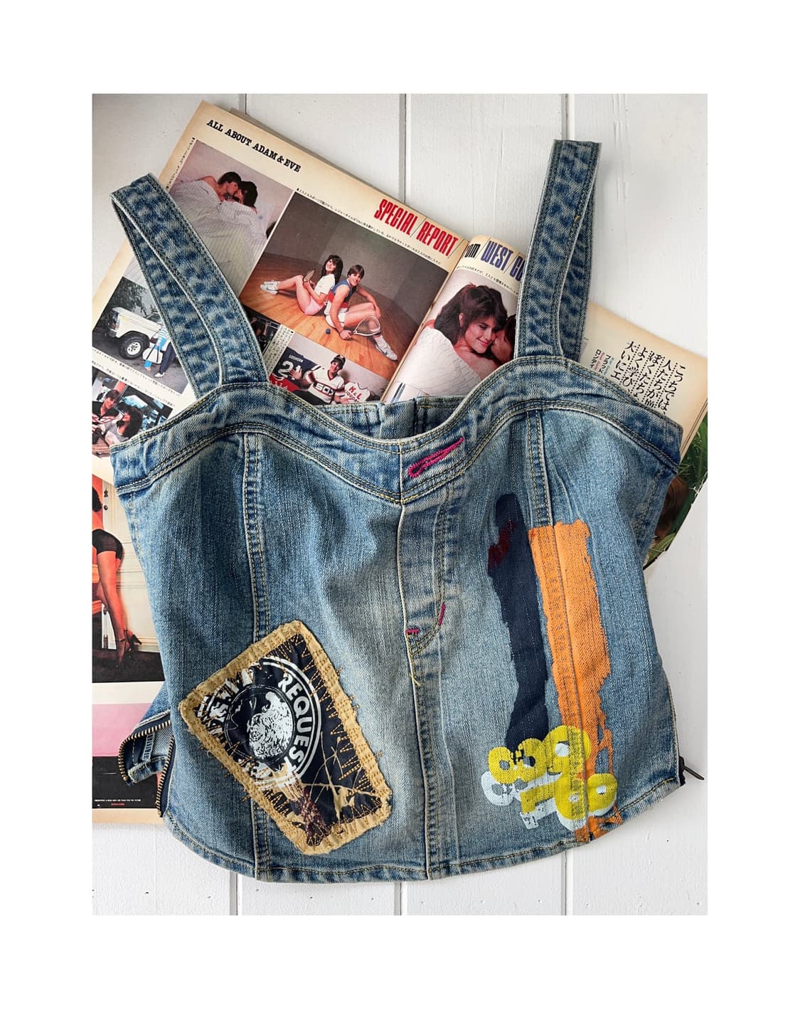 2000‘s Dsquared2 Denim Bustier Top 상품이미지1