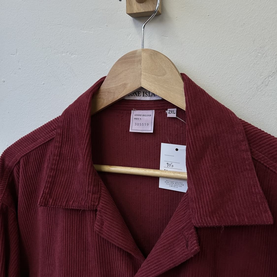 15517 - 90s 스톤아일랜드 코듀로이 와펜 셔츠 상품이미지4