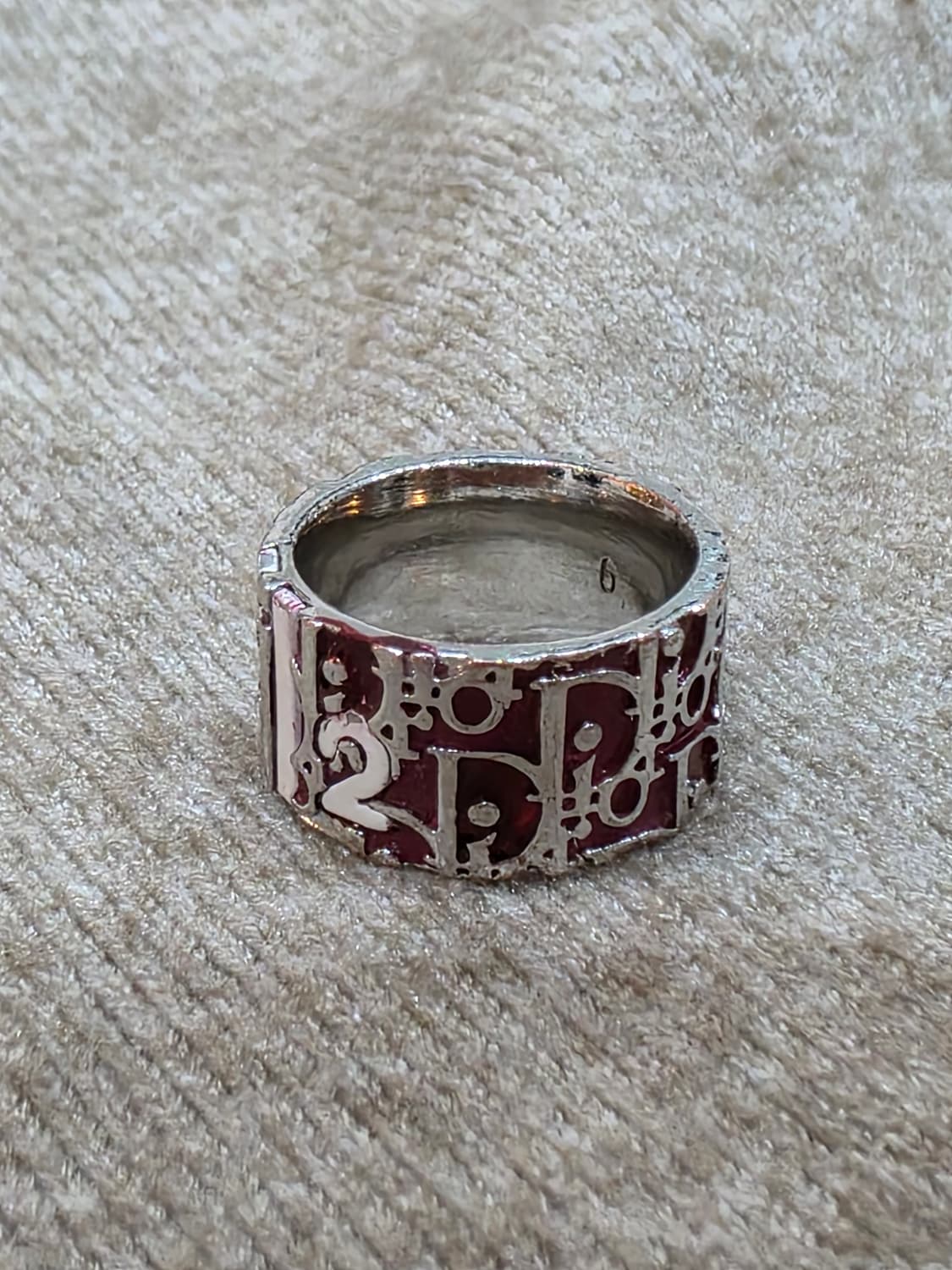 디올 오블리크 트로터 dior 반지 레드 상품이미지2