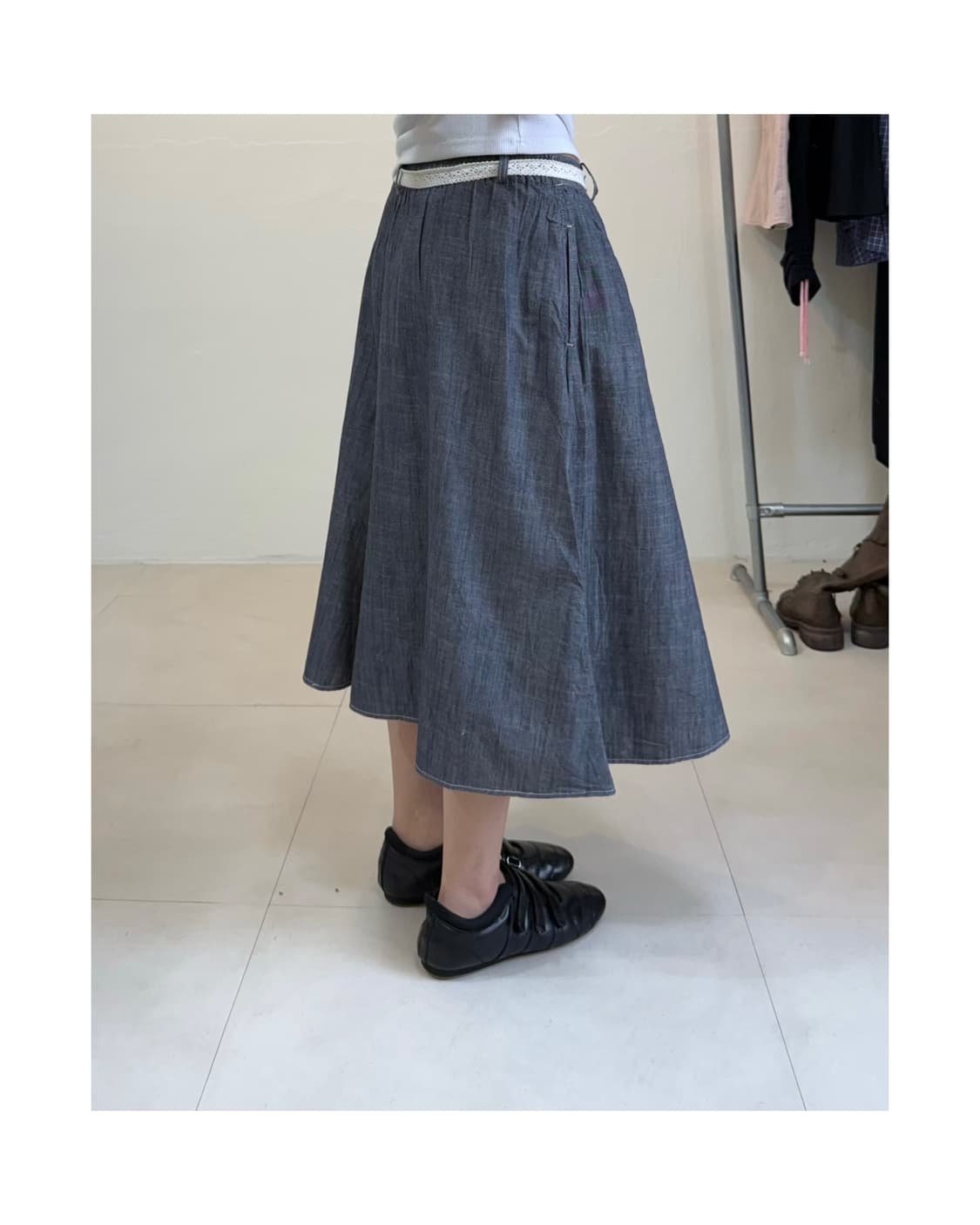 빈티지 벨티드 팬츠 상품이미지2