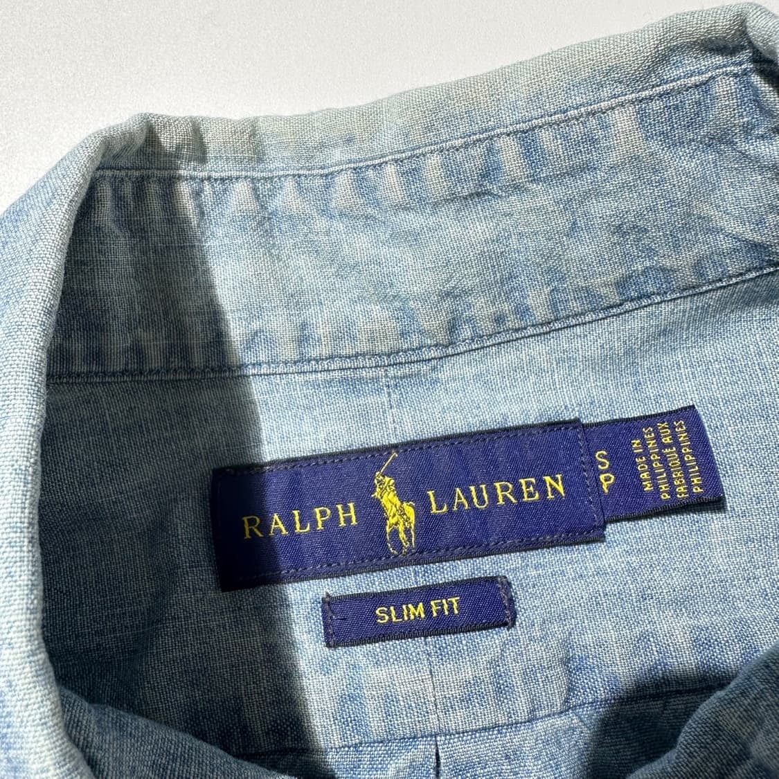 폴로 랄프로렌 샴브레이 데님 셔츠 상품이미지4