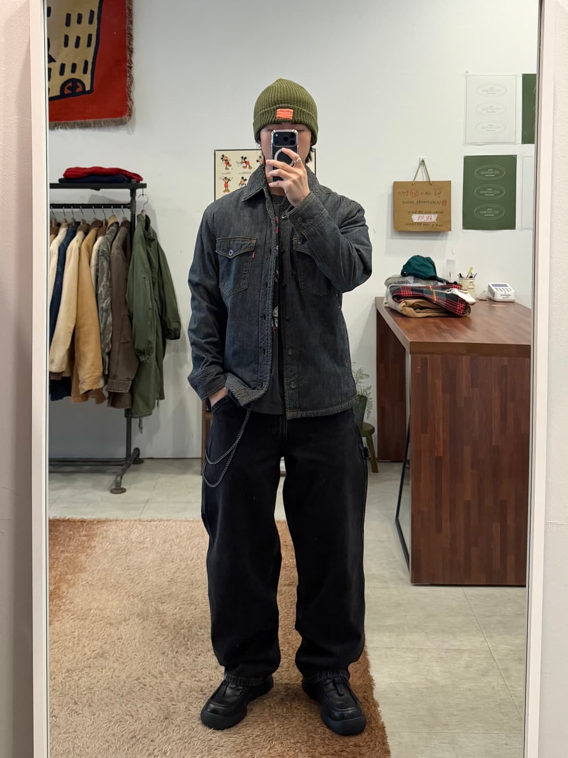 00s Levis 리바이스 쉐르파 데님 트러커 자켓 상품이미지2