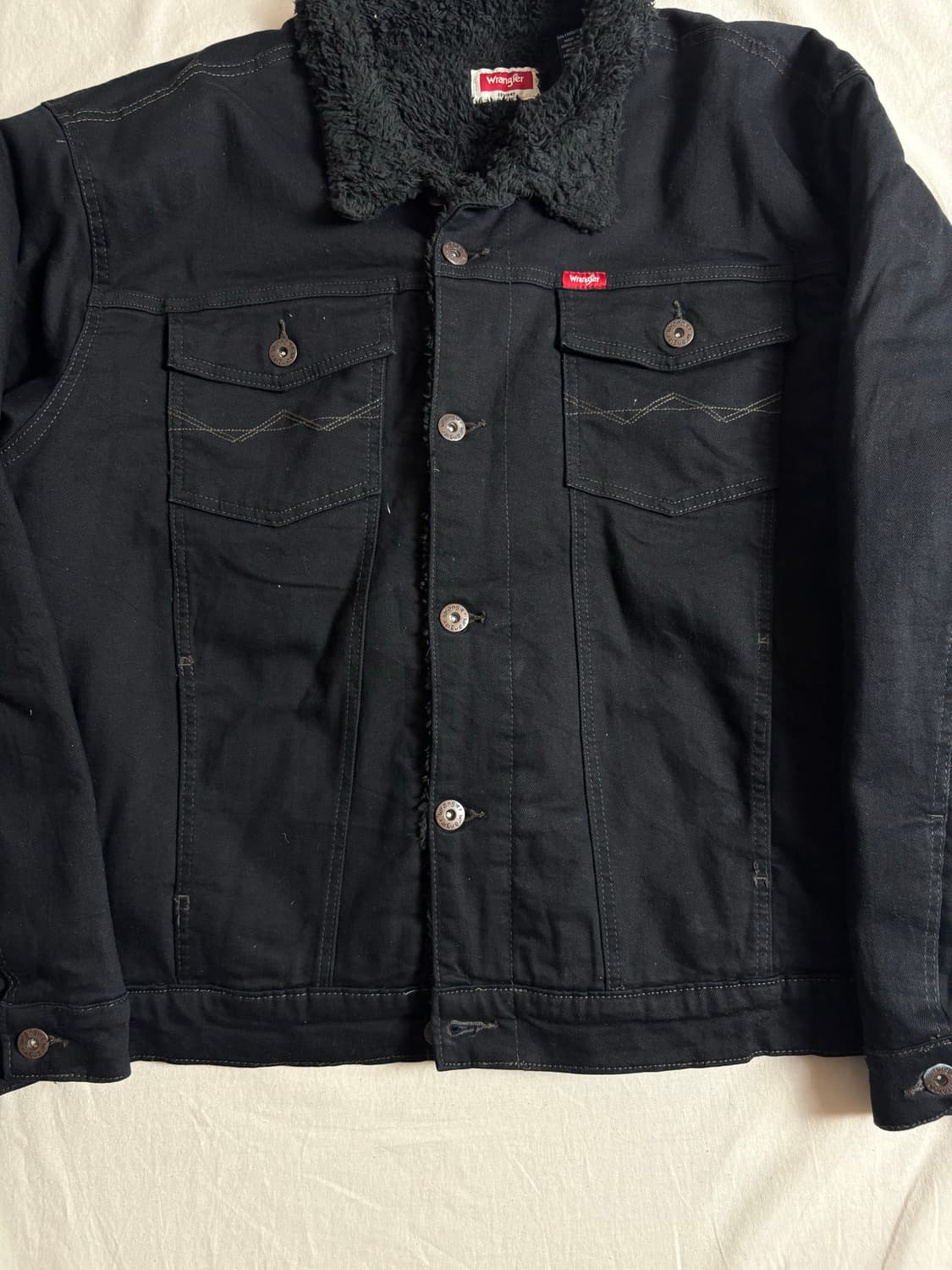 Wrangler 랭글러 블랙데님 쉐르파 자켓 XXL 상품이미지5