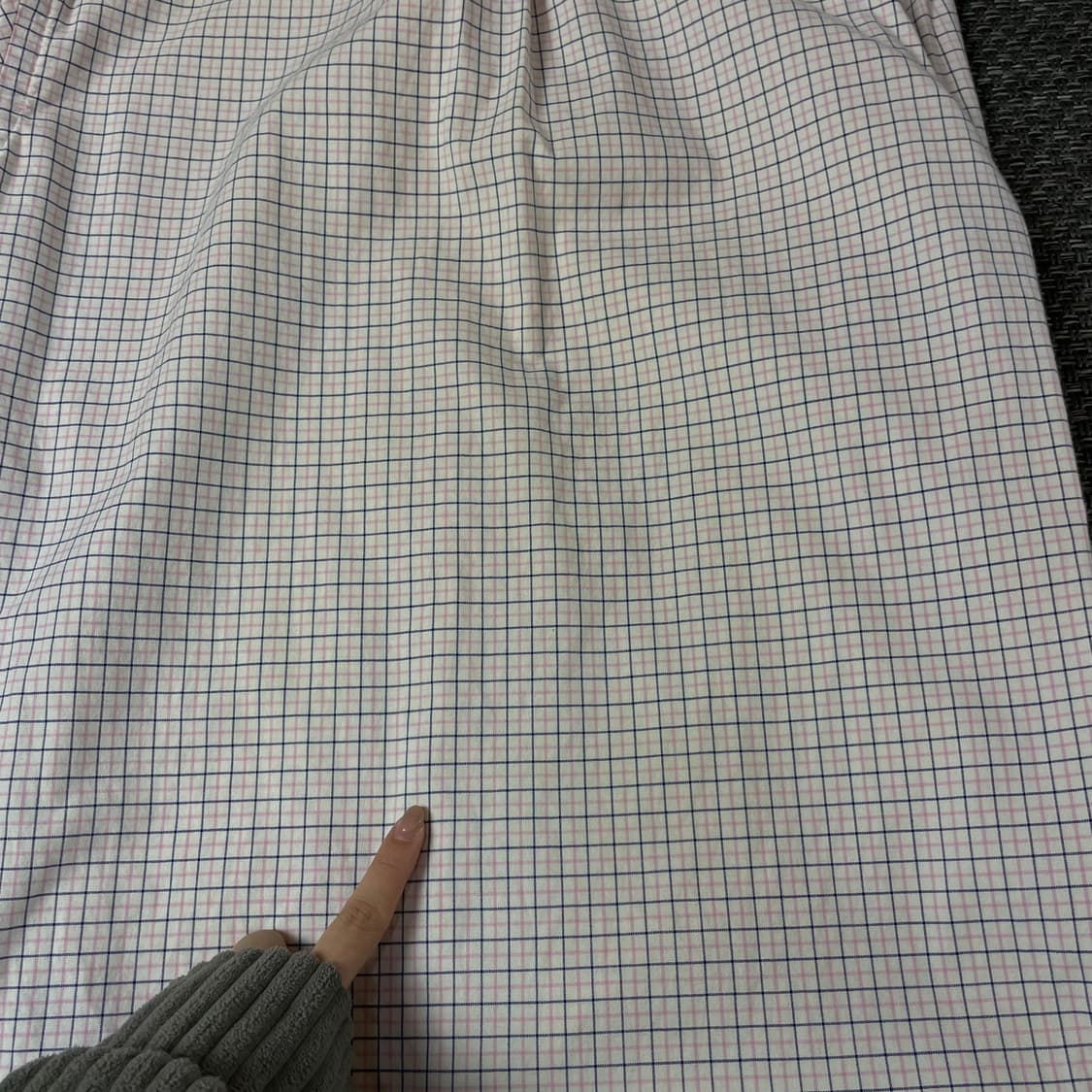 폴로 랄프로렌 네이비포니 핑크 네이비 체크 긴팔 셔츠 커스텀핏 상품이미지7