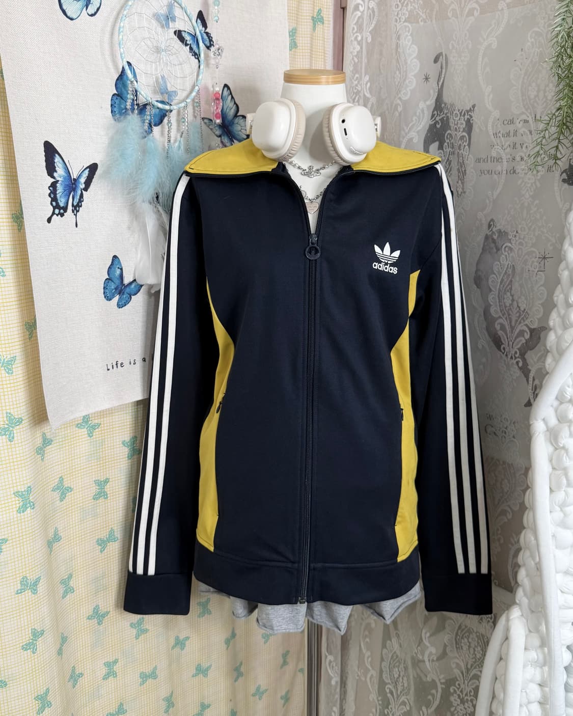 아디다스 네이비 & 옐로우 유로파 파이어버드 져지 상품이미지4