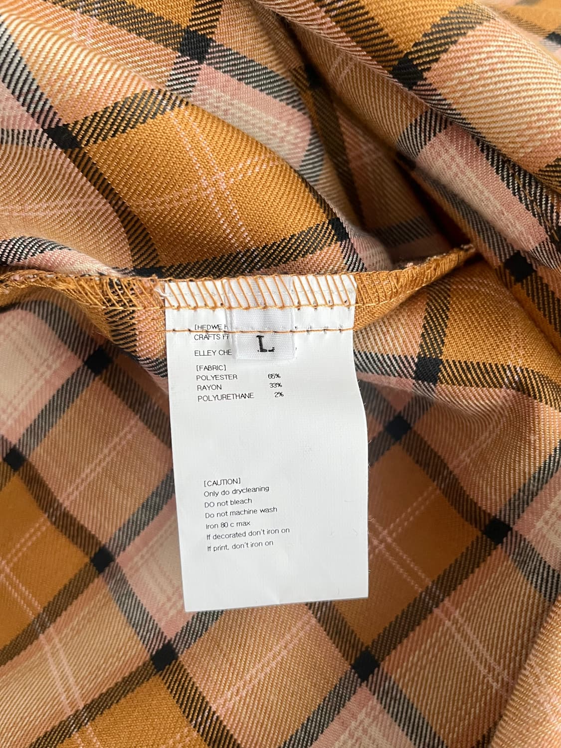 L) 새상품 헤더 헬렌 HEDER HELEN 체크 셔츠 상품이미지6