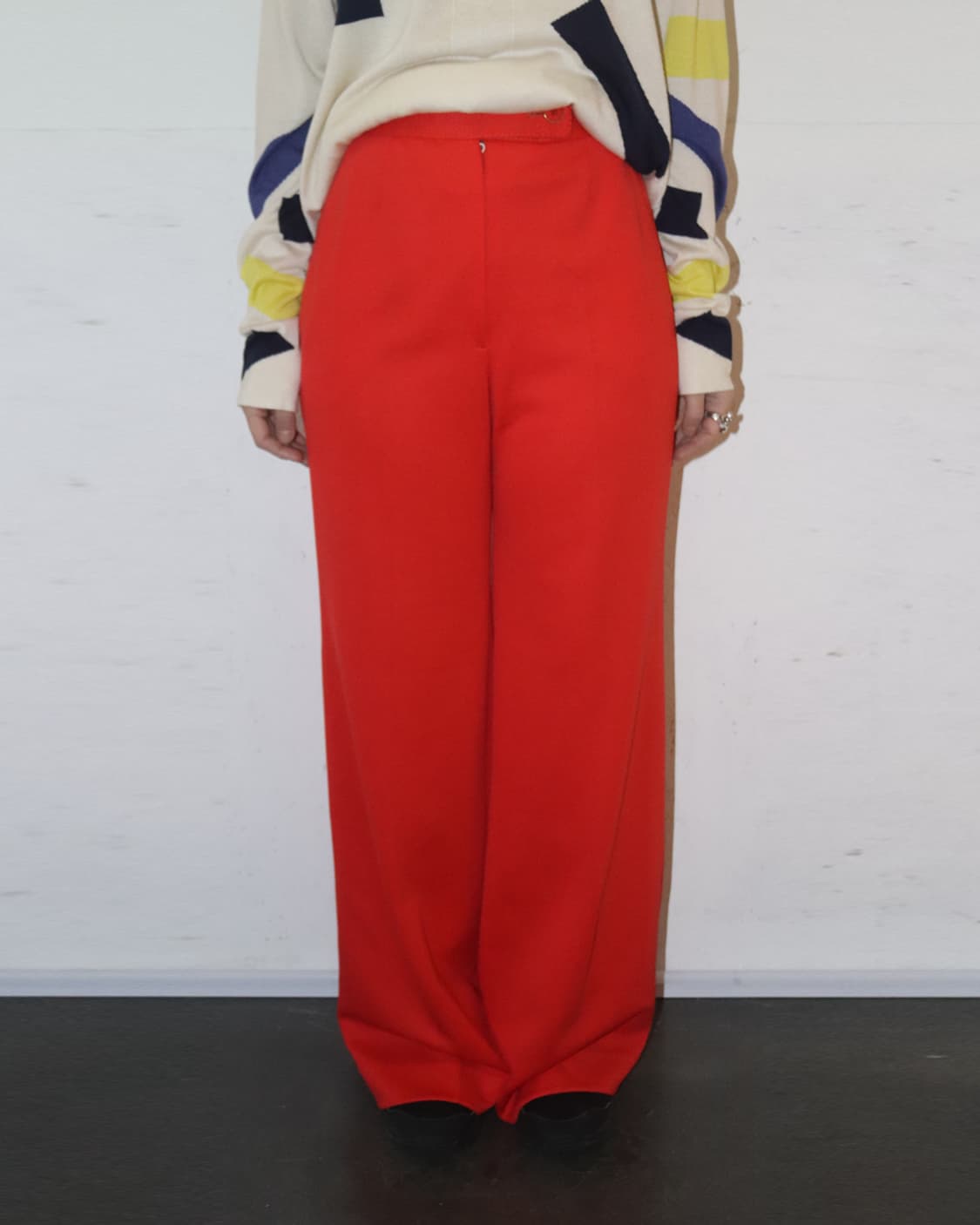 JPN 빈티지 부츠컷 팬츠 레드 상품이미지1