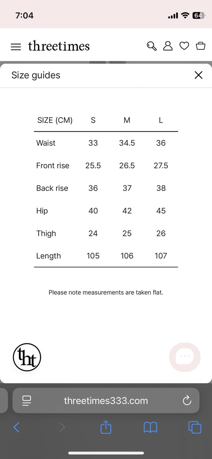 쓰리타임즈 5501 부츠컷 블랙진 사이즈 S 상품이미지7