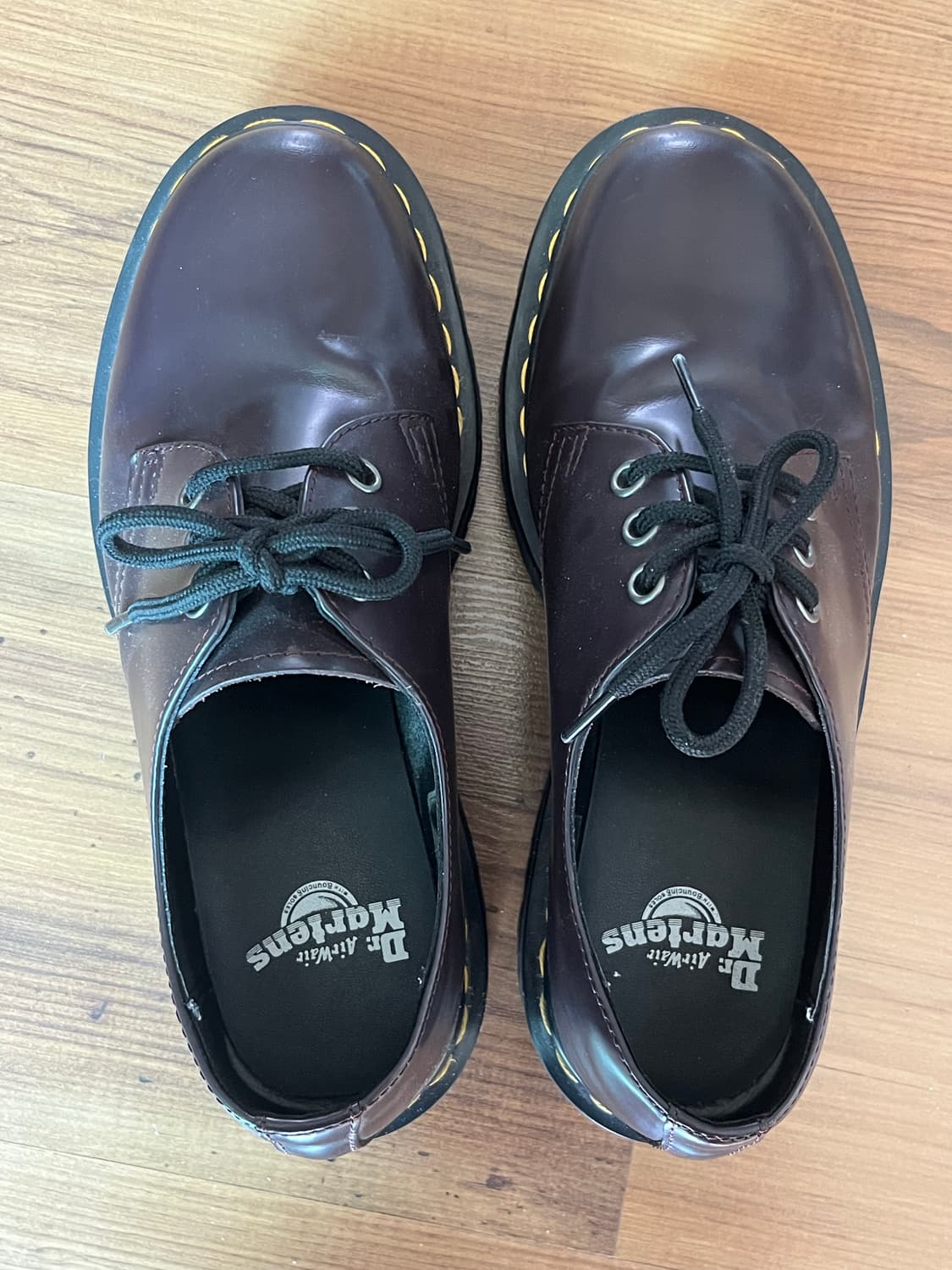 닥터마틴 1461 3홀 쿼드 스무스 버건디 상품이미지2