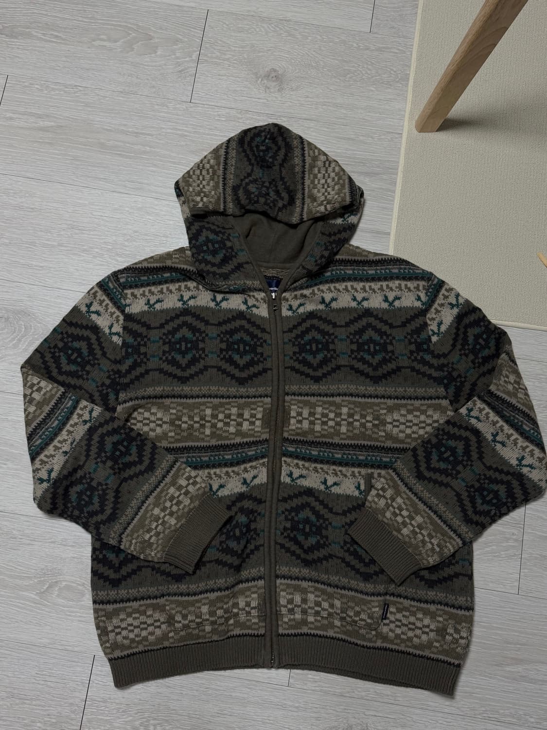 디스이즈네버댓 후드 집업 니트 Hooded Zip Up Sweater B 상품이미지5