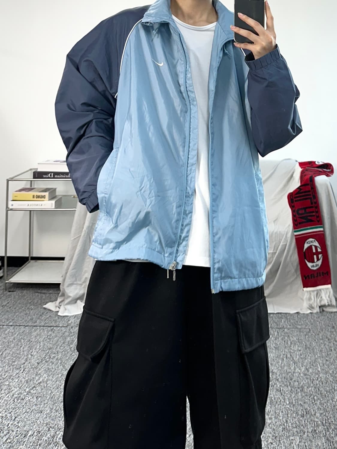 나이키 00s 블루 올드스쿨 바람막이 100 상품이미지5