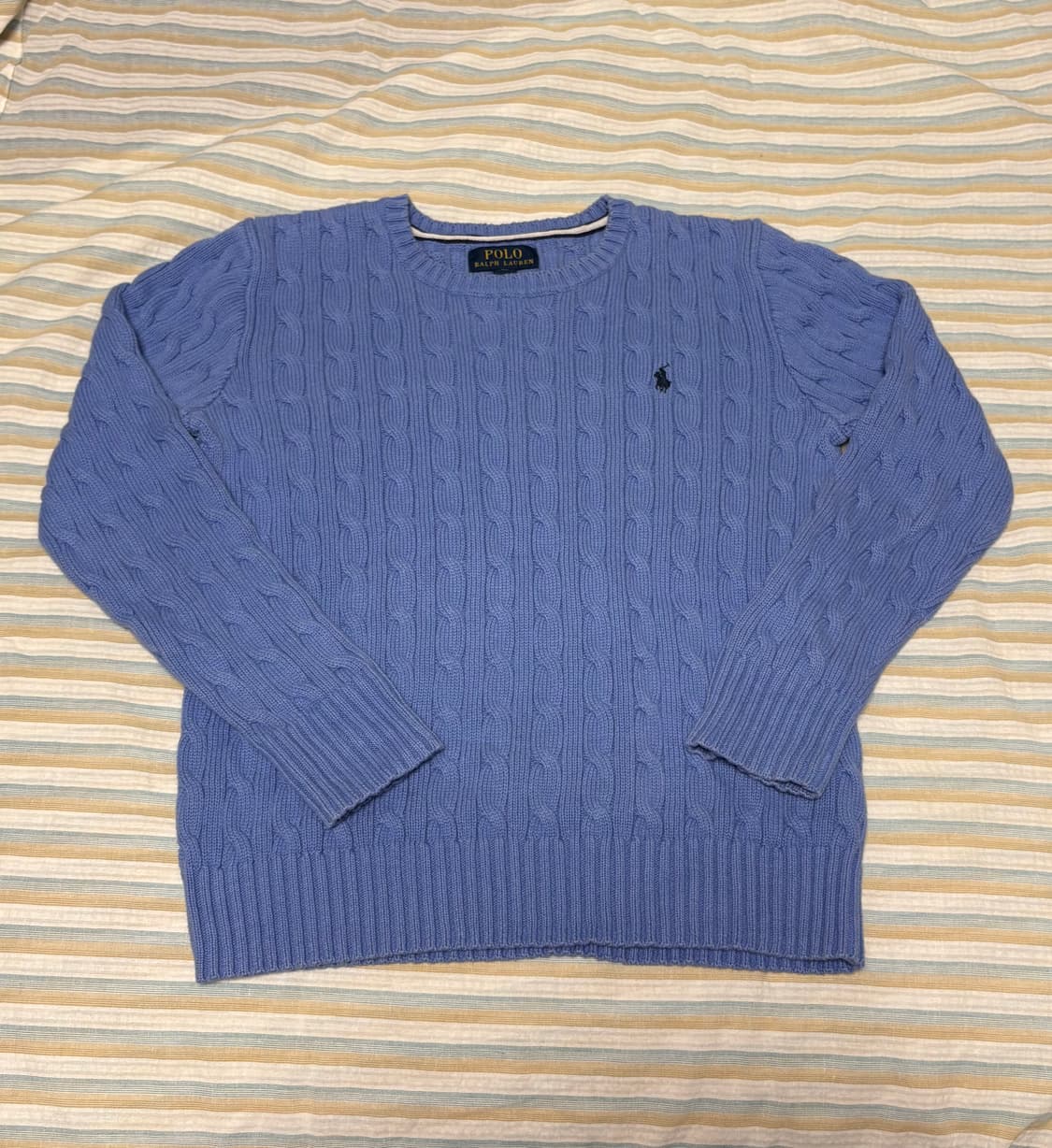 Polo Ralph Lauren 남아 주니어 코튼 케이블 스웨터 L 상품이미지1