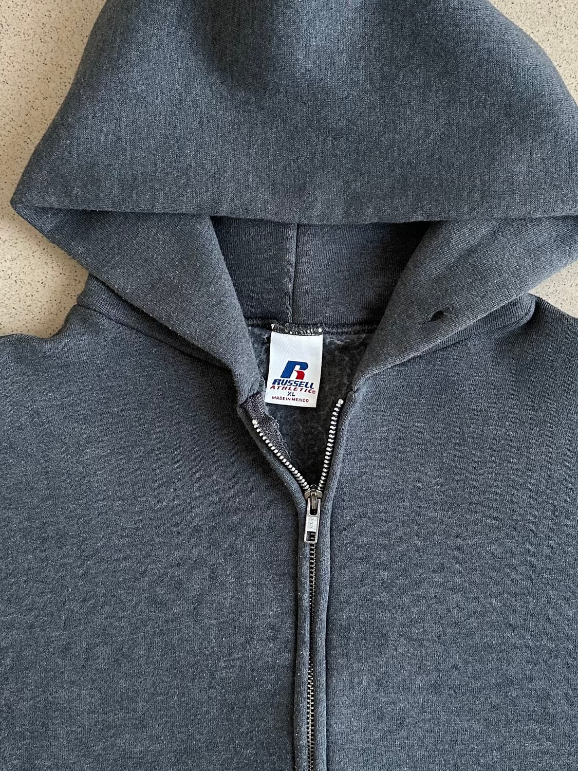 00s 빈티지 러셀 후드집업 다크그레이 XL 상품이미지6