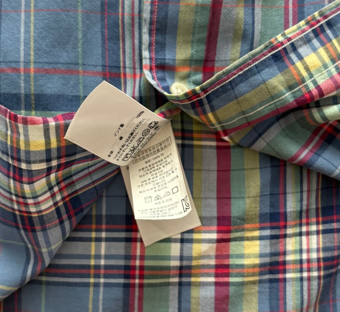 Polo 폴로랄프로렌 포플린 체크 반팔 셔츠 상품이미지5