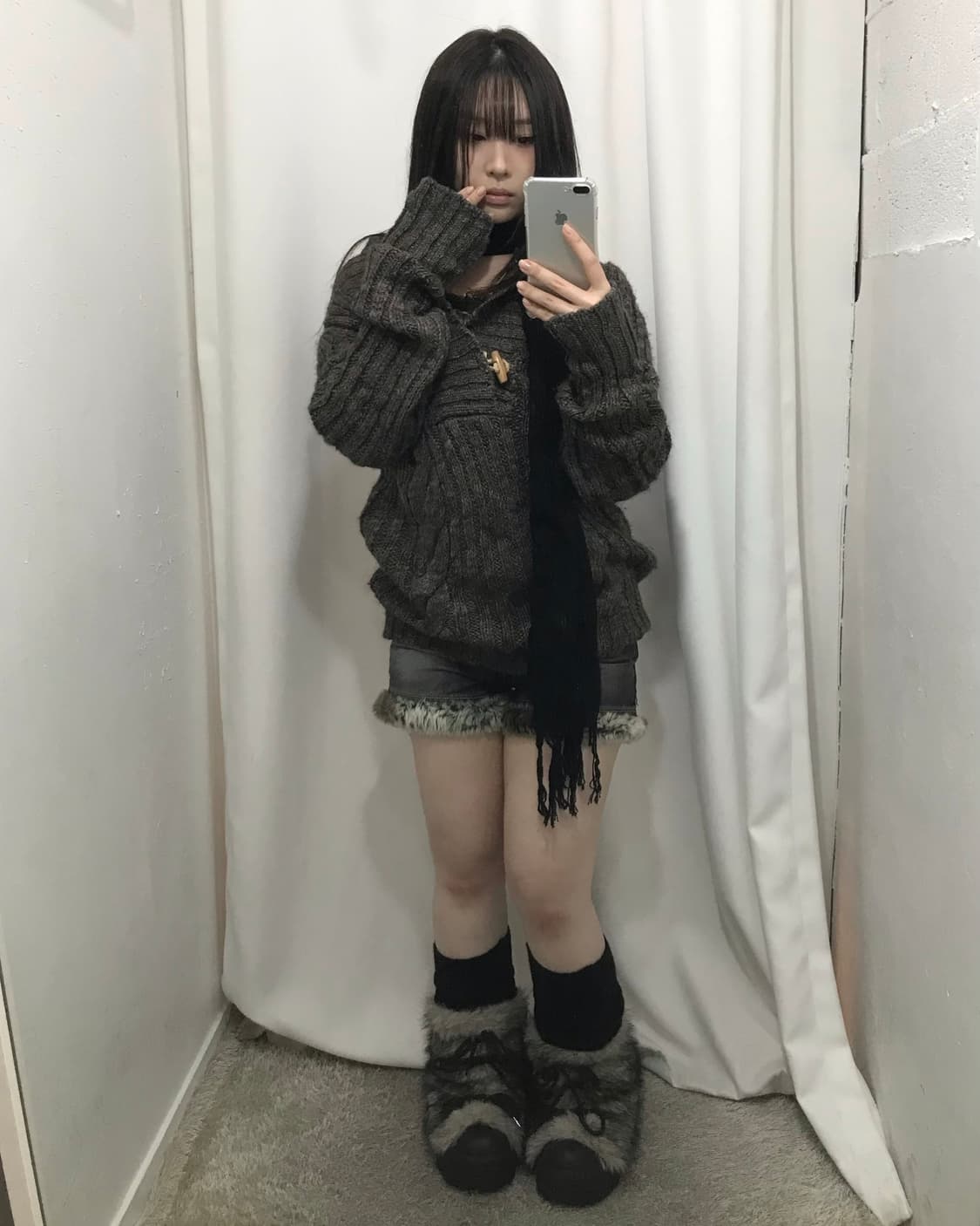 퍼 숏팬츠 코디 세트 🤍 상품이미지2