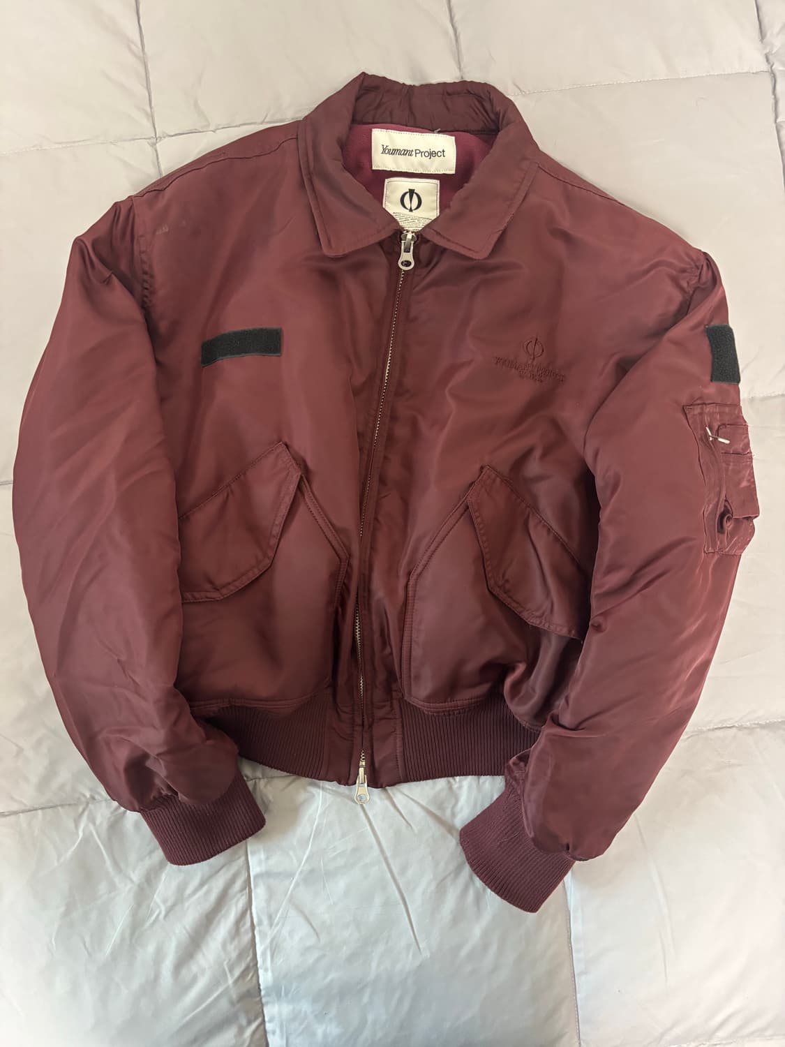 유먼트 MA-1 버건디 자켓 상품이미지1