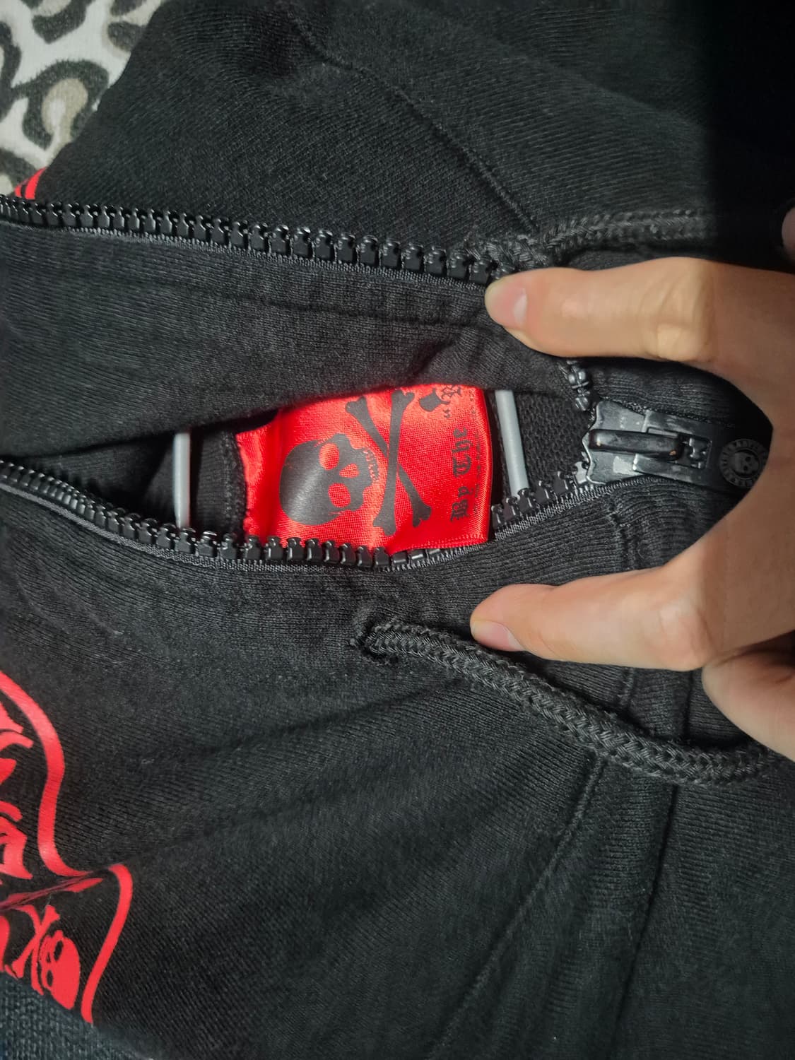 바이더알 풀 집 스컬 프린팅 후드집업 F 상품이미지2