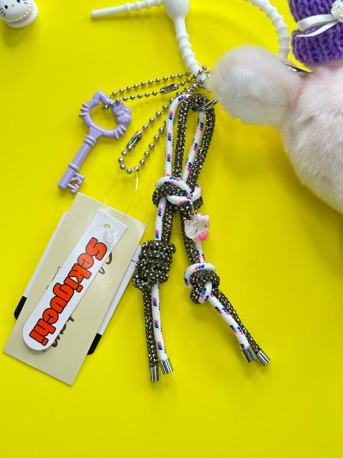 (59)정품 치무탄 𝗛𝗲𝗹𝗹𝗼 𝗞𝗶𝘁𝘁𝘆 커스텀키링 상품이미지3