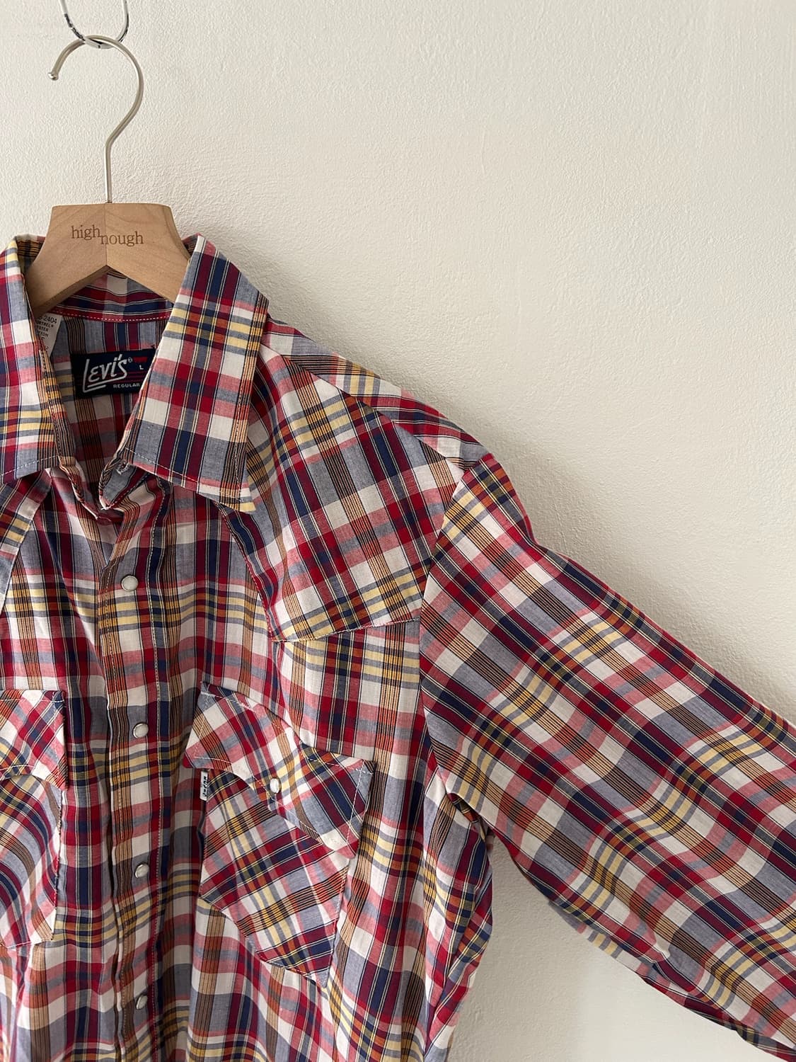 80's Levis White Tab Western Shirt. 상품이미지2