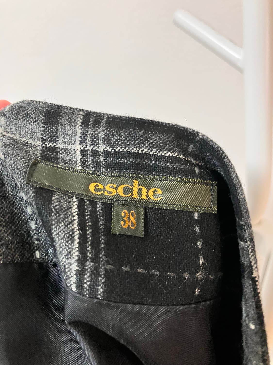 esche 체크 플리츠 롱스커트 울스커트 일본빈티지 모리걸 상품이미지4