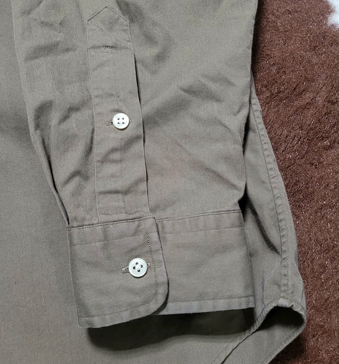 폴로 랄프로렌 남성용 카키컬러 면남방(XL) 상품이미지5