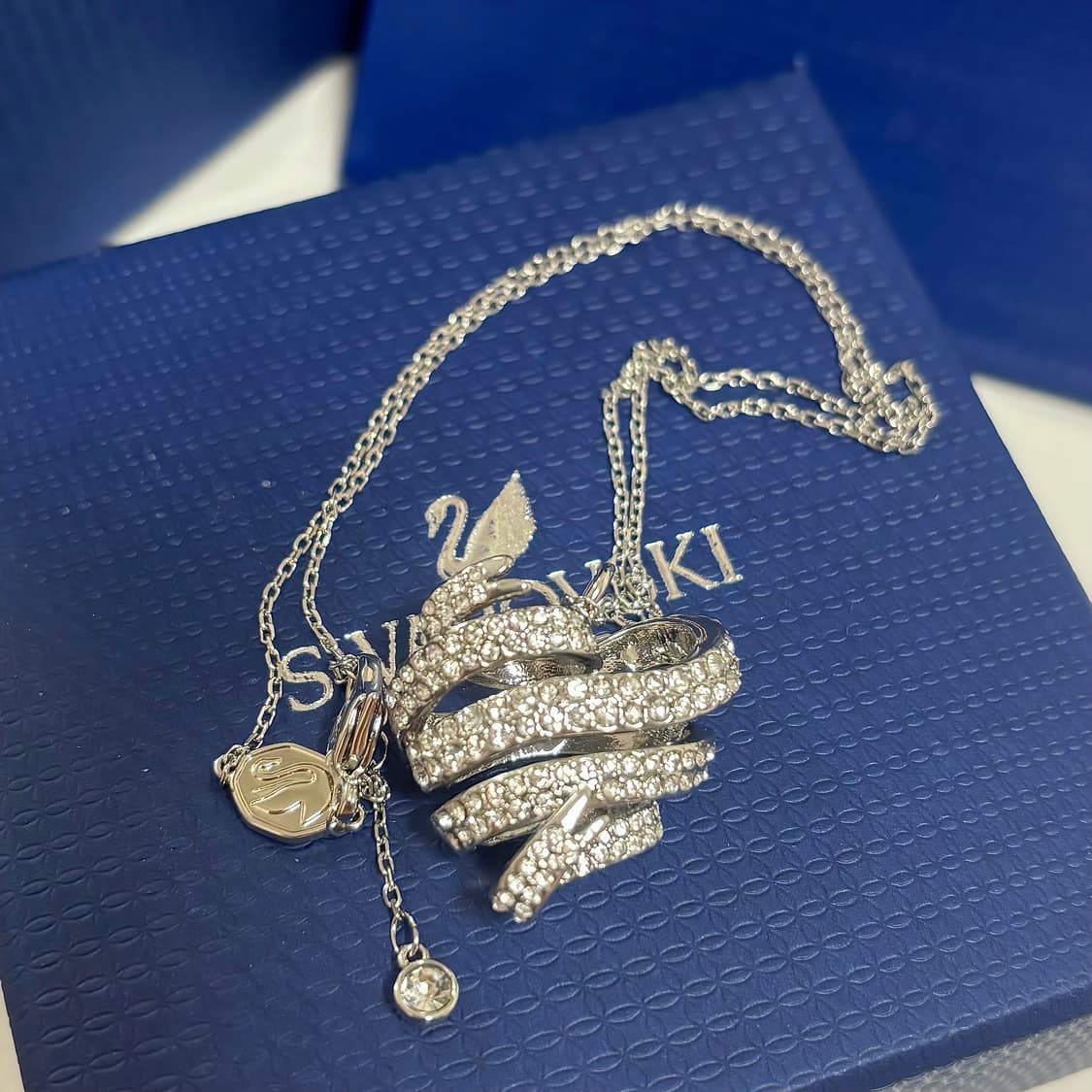 스와로브스키 하트 큐빅 목걸이 상품이미지2