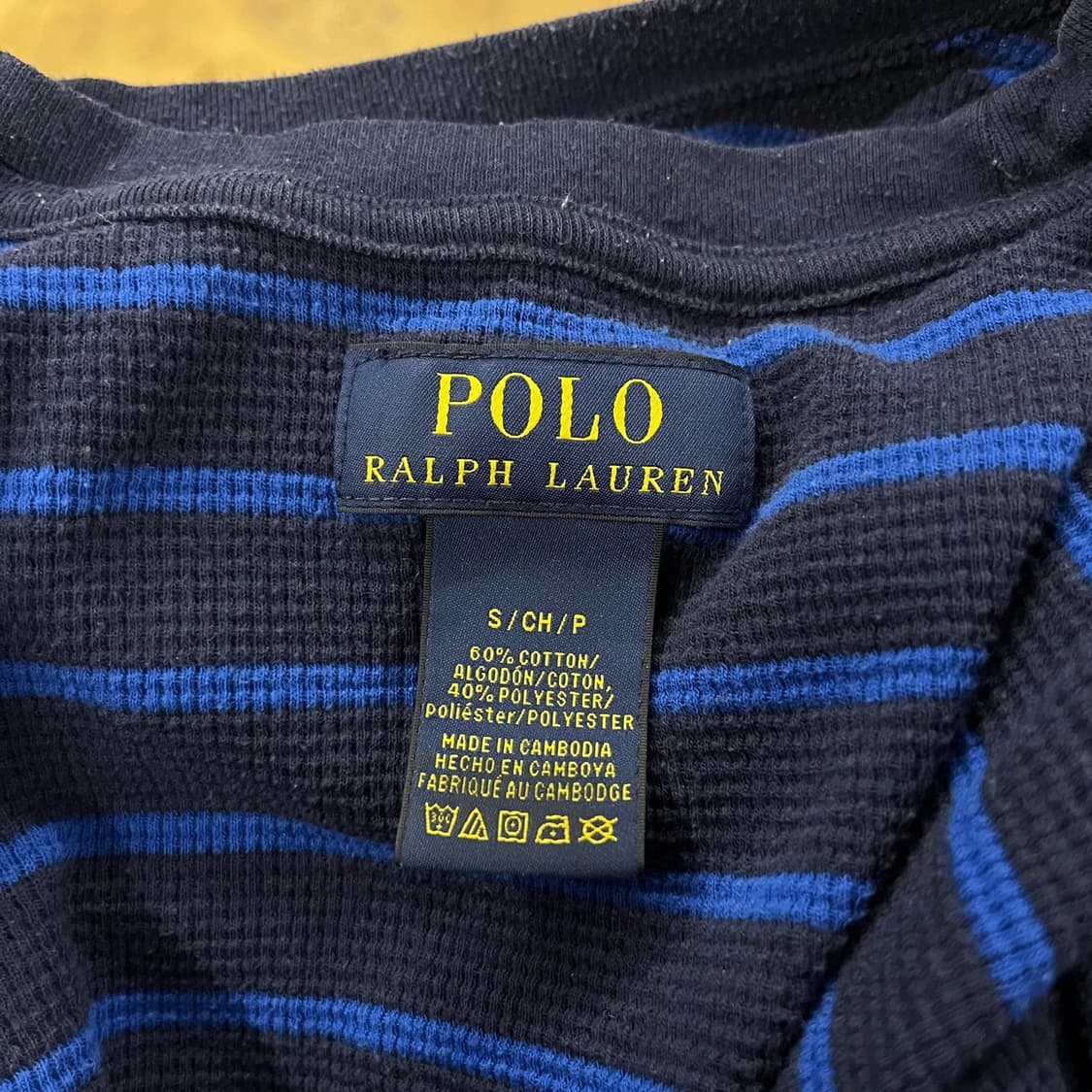 폴로 랄프로렌 스트라이프 블루 블랙 니트 롱슬리브  상품이미지5