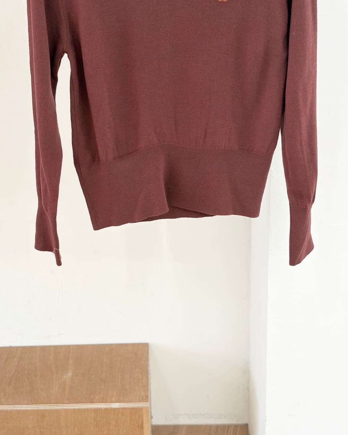 그리스찬 디올 브라운 로고 자수 캐시미어 폴로 셔츠  상품이미지5