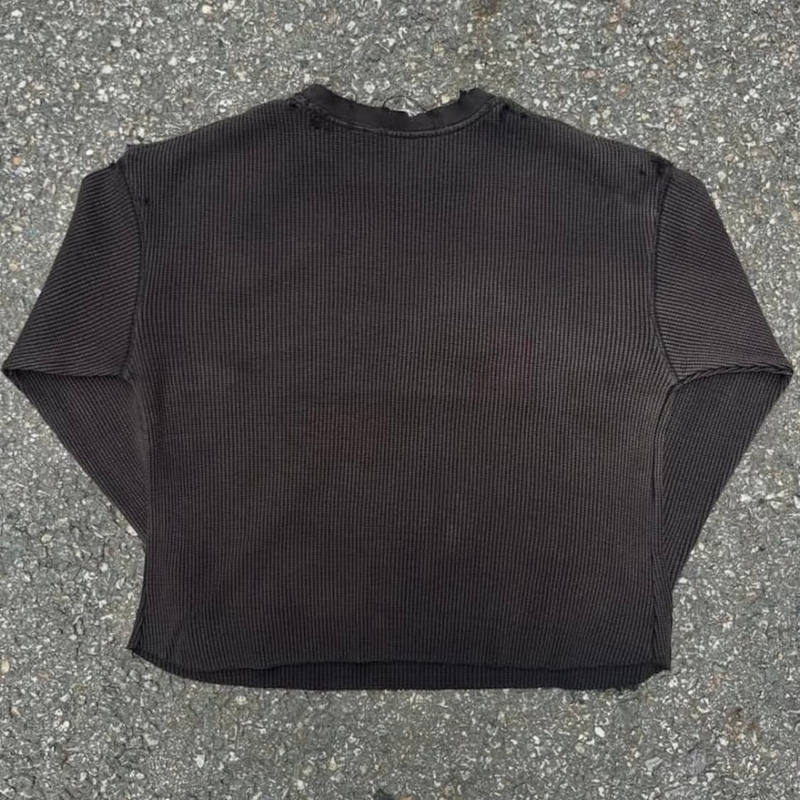 오네이타 와플 롱슬리브 블랙 소버 굿즈 니트 상품이미지3