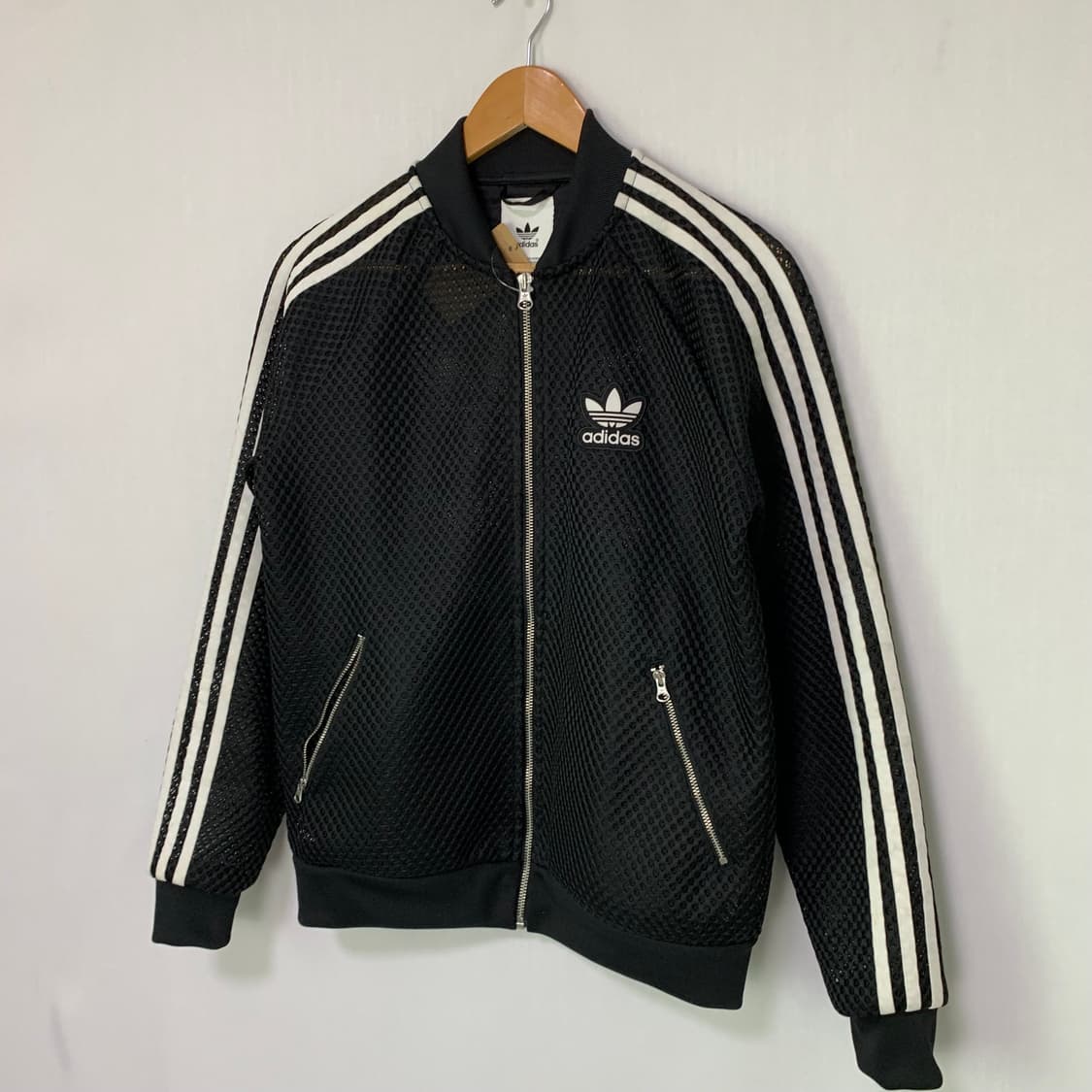 아디다스 삼선 블랙 메쉬 져지 집업 자켓 빈티지 y2k 100 남녀공용 상품이미지2