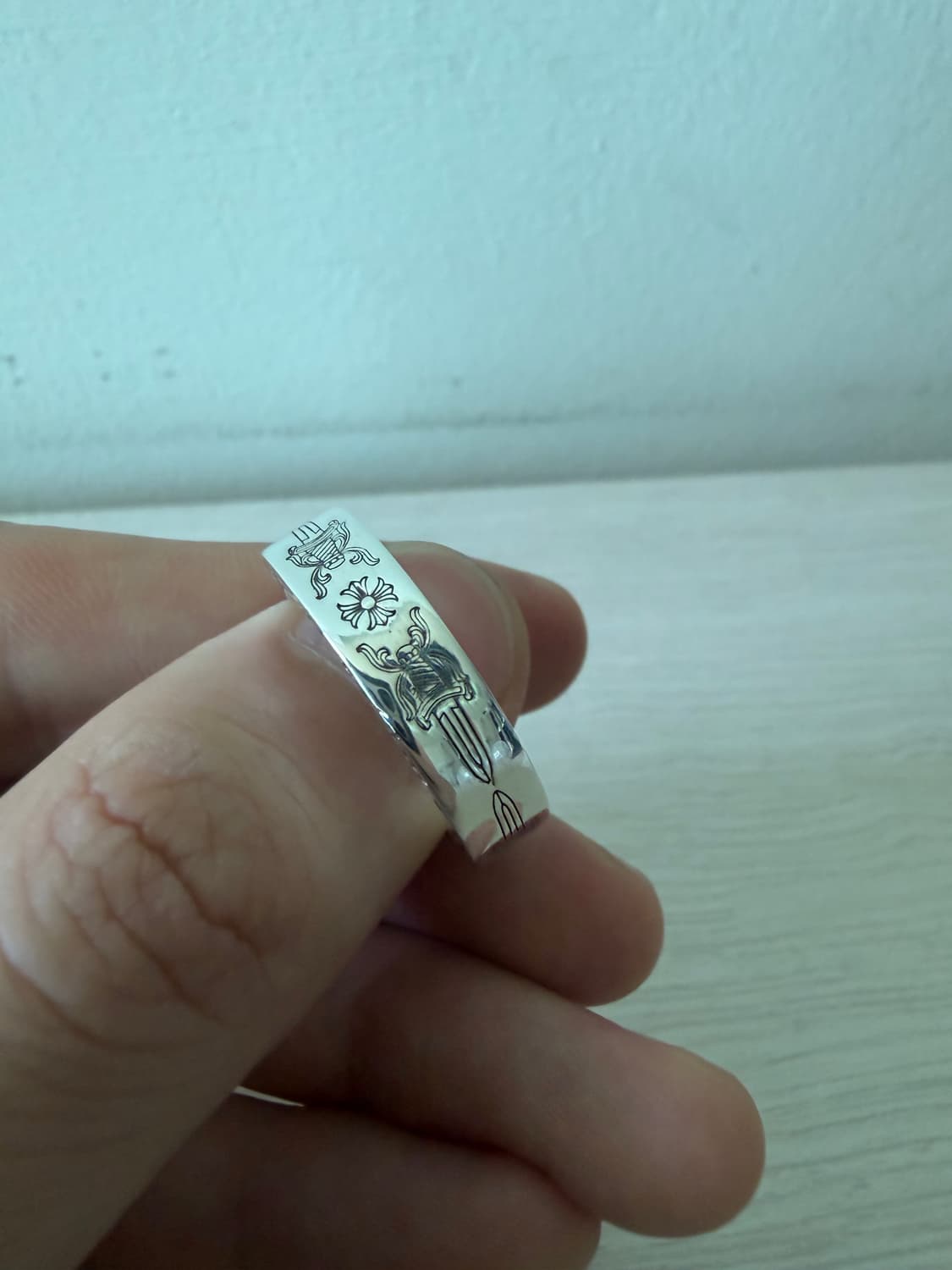 [us9.5] 크롬하츠 스페이서 대거링 6mm 상품이미지9