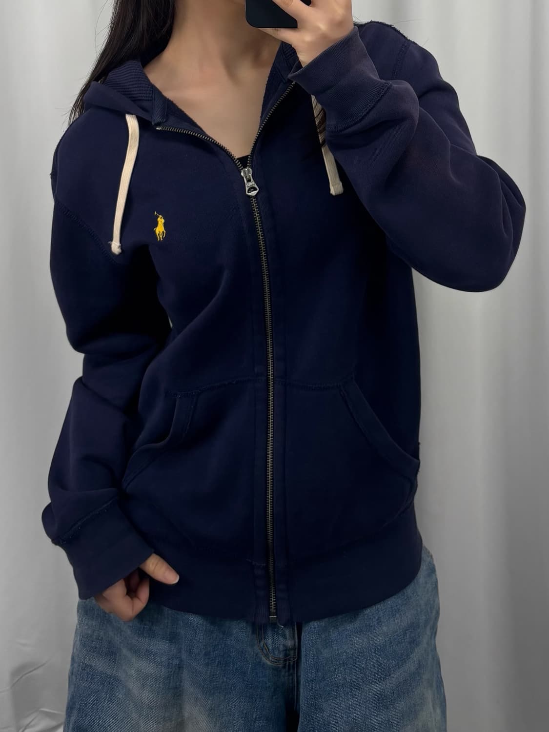 폴로 네이비 후드집업 상품이미지3