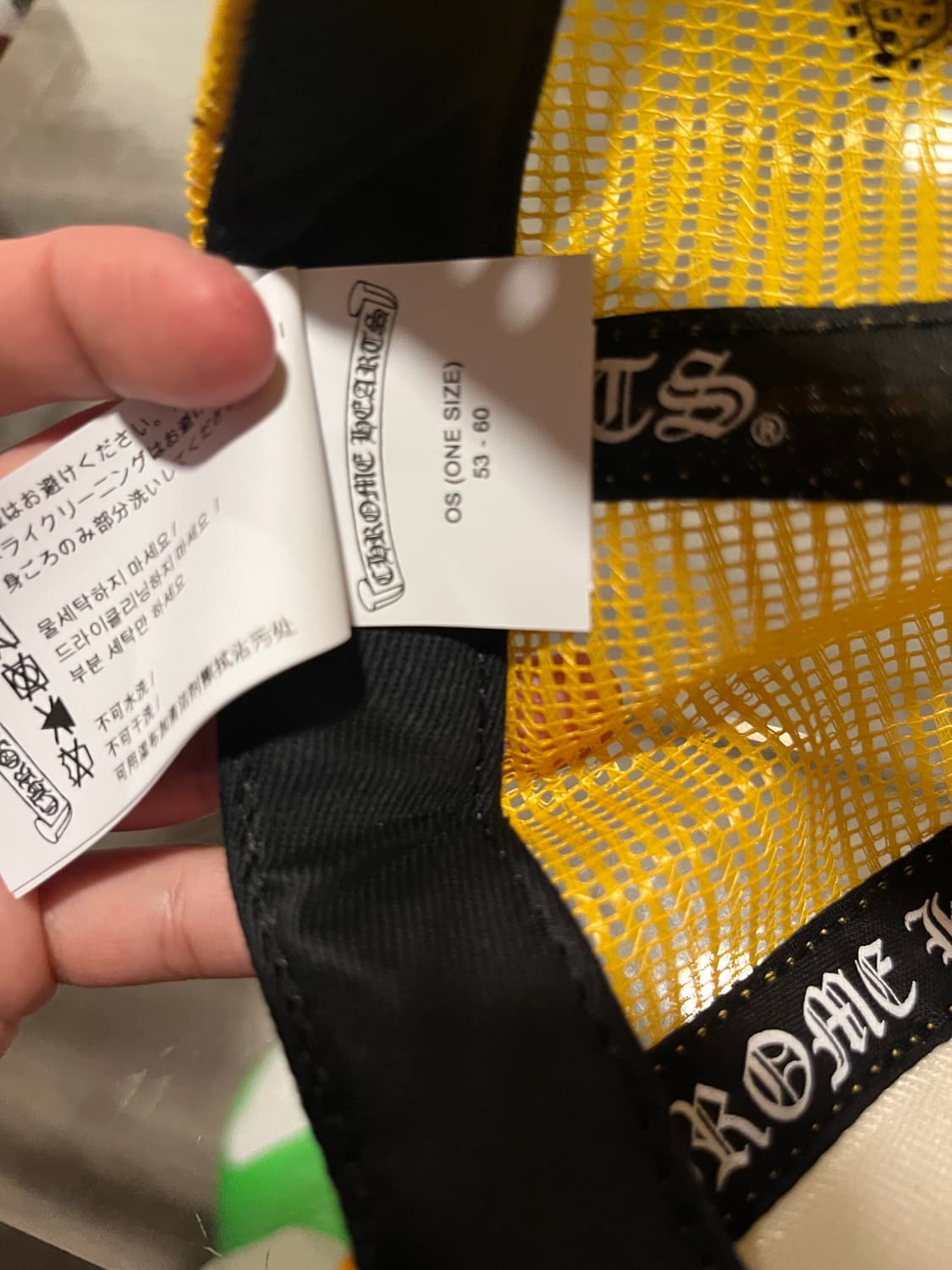 (새상품)크롬하츠 옐로우 트러커 모자 상품이미지5