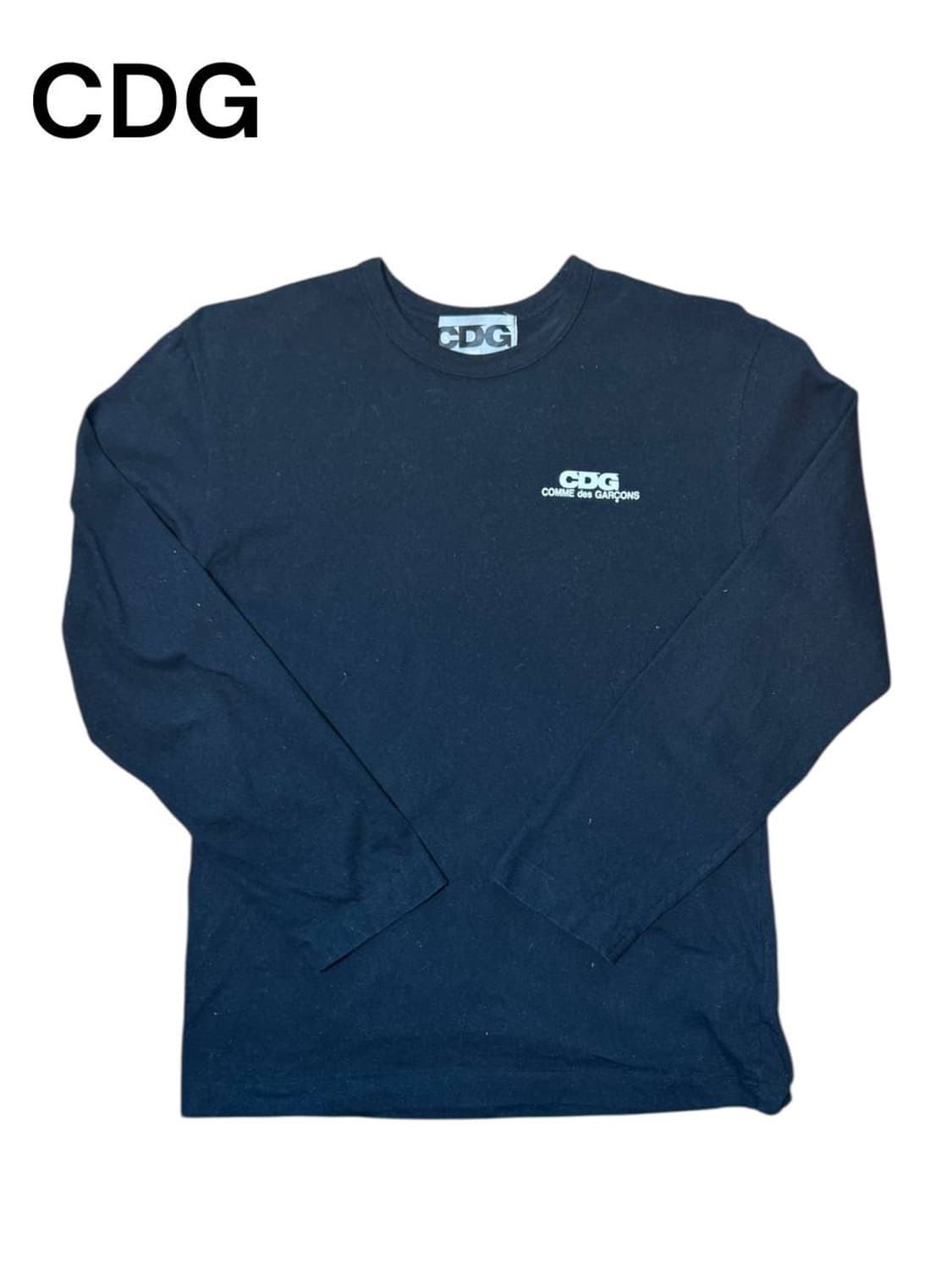 CDG 꼼데가르송 스몰 로고 롱슬리브 블랙 상품이미지1