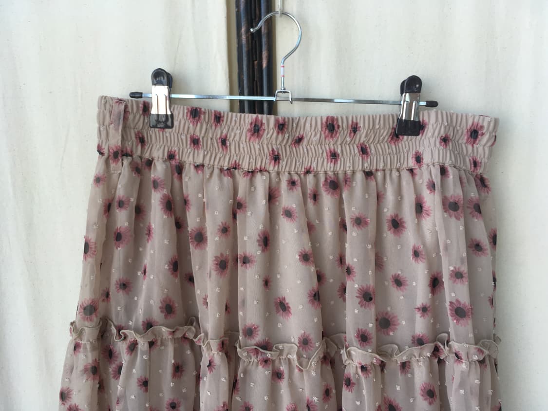 일본빈티지 하구미 킹캉 레이스 레이어드 스커트 상품이미지6