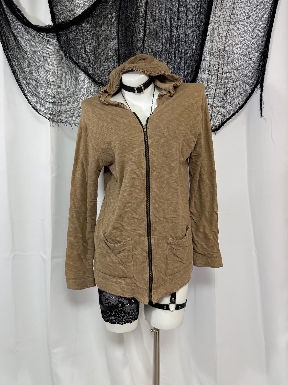 damage hood zip up 상품이미지1