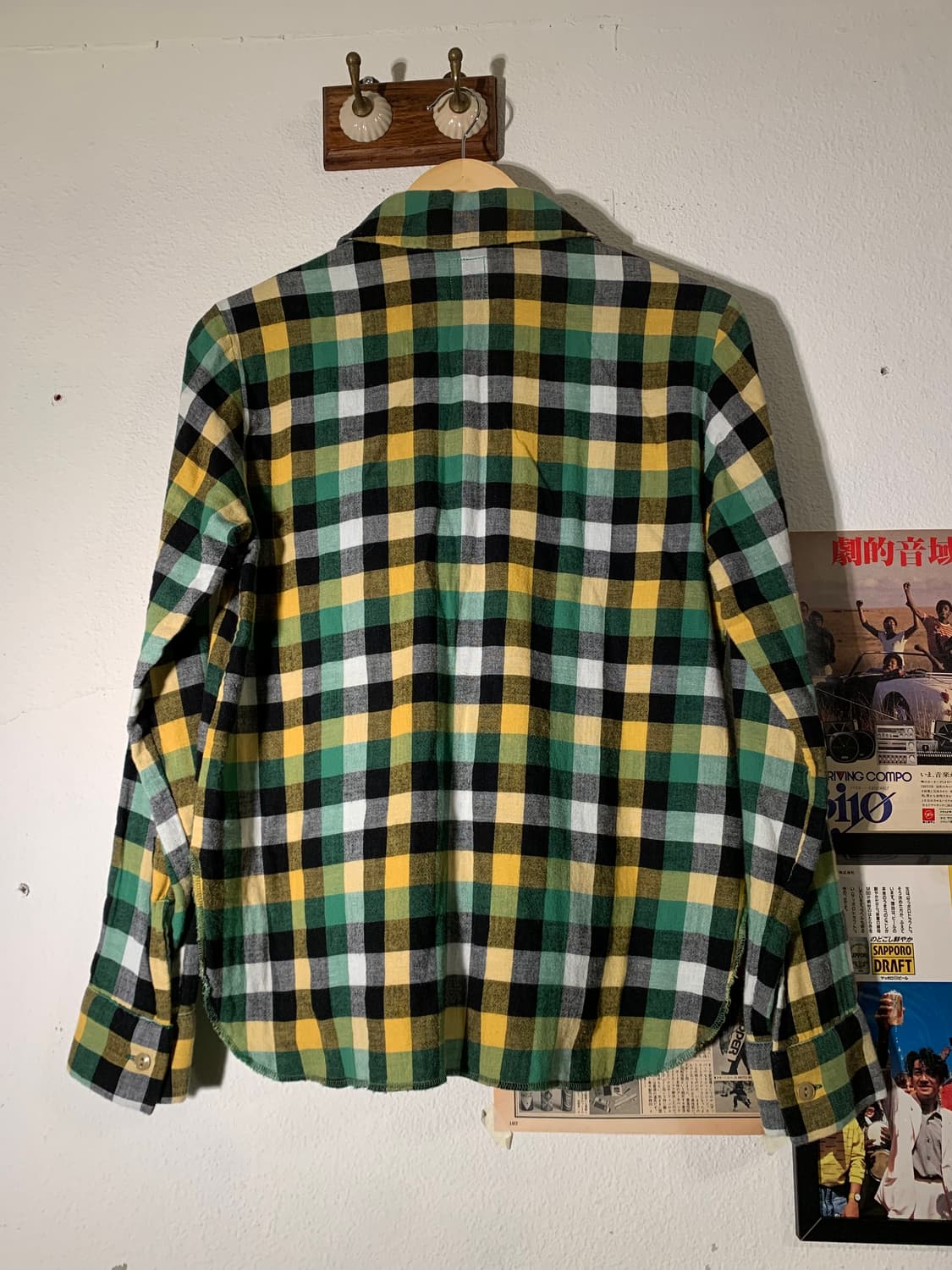 남이사팔 버튼카라 지퍼 폴로 체크셔츠 상품이미지6