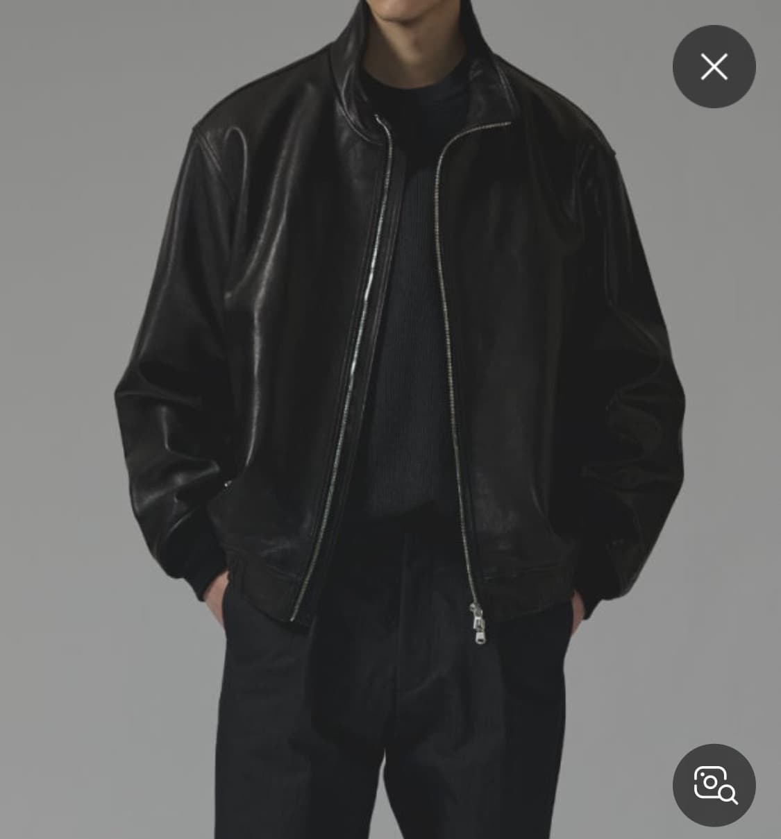 [2] 인더로우 / 헤리티지 레더자켓 / 하이넥 가죽자켓 상품이미지1