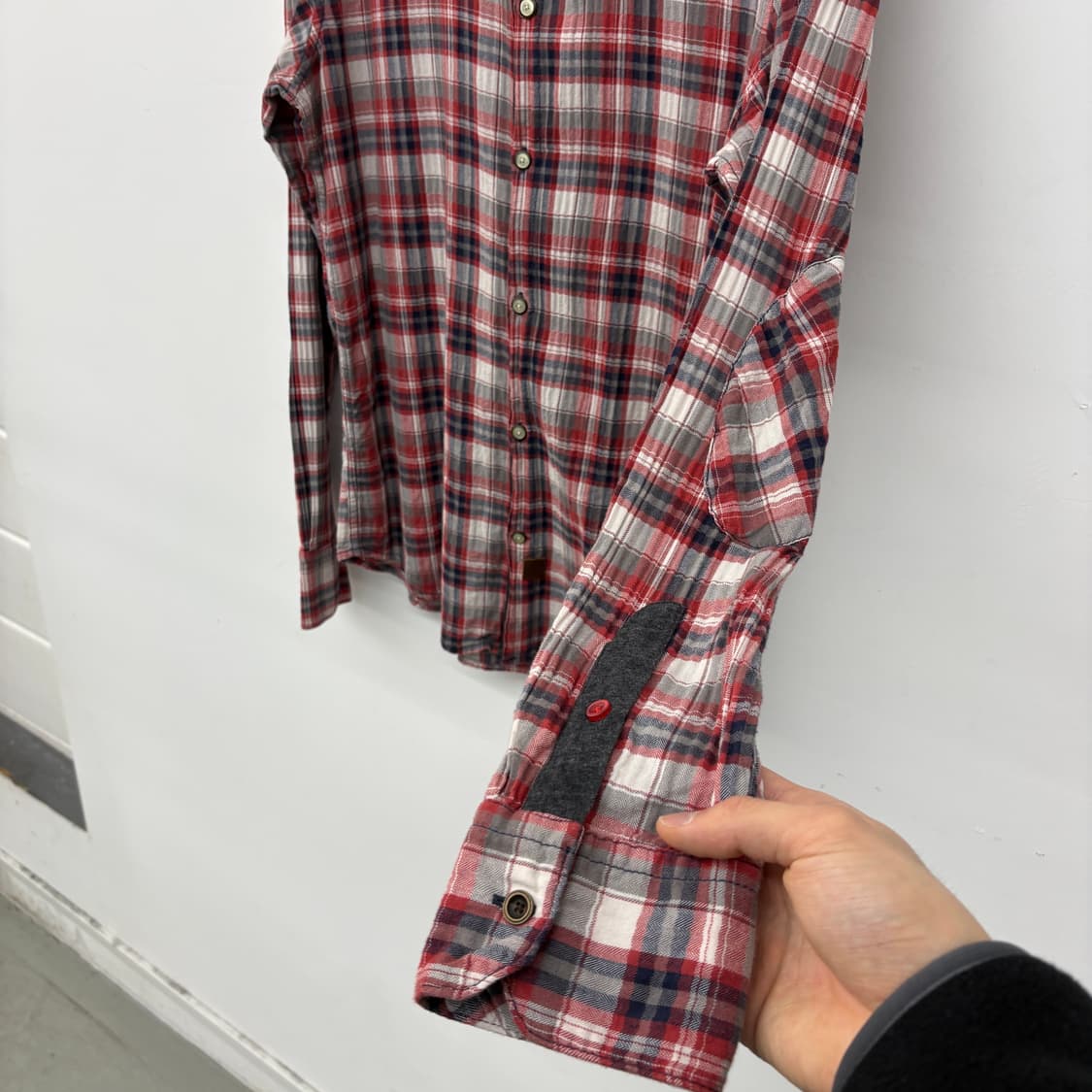 나파피리 체크 셔츠 남방 L 상품이미지5