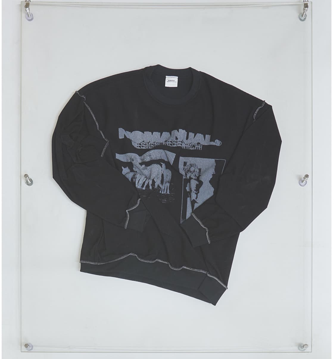 노매뉴얼 GPS 리버스드 맨투맨 L 상품이미지1