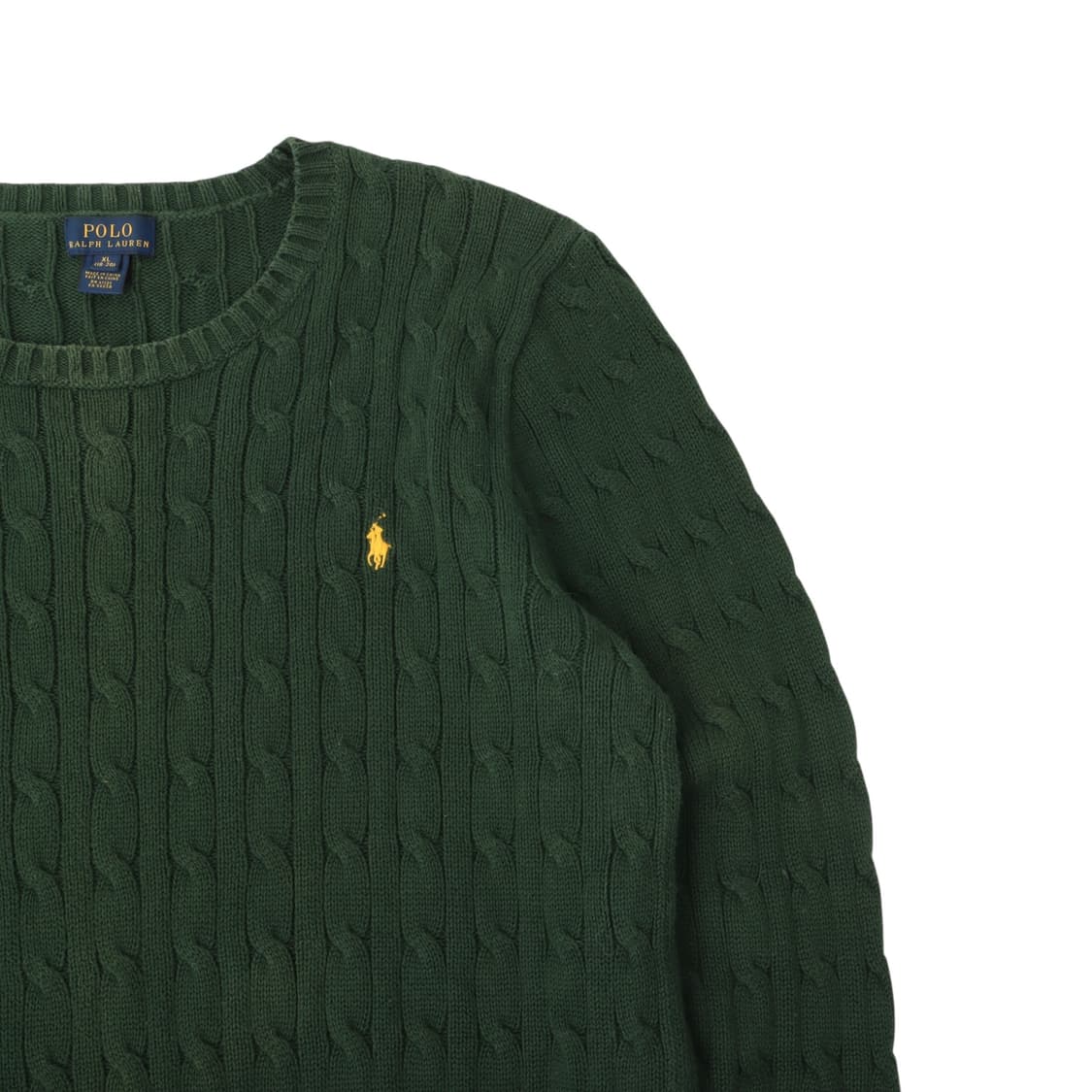 폴로 랄프로렌 그린 코튼 케이블 니트 상품이미지3