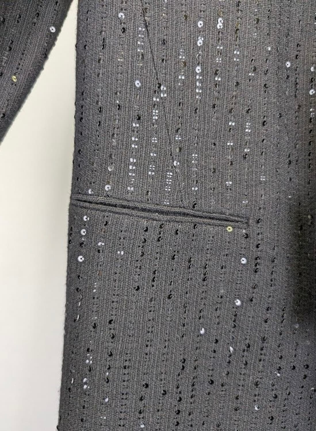 [BTS 지민님 착용] 생로랑 22AW 엠벨리시드 트위드 코트 상품이미지9