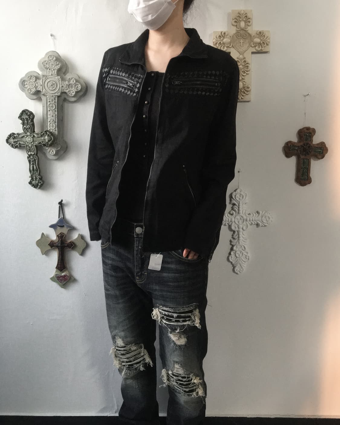 Point high neck jacket 상품이미지8