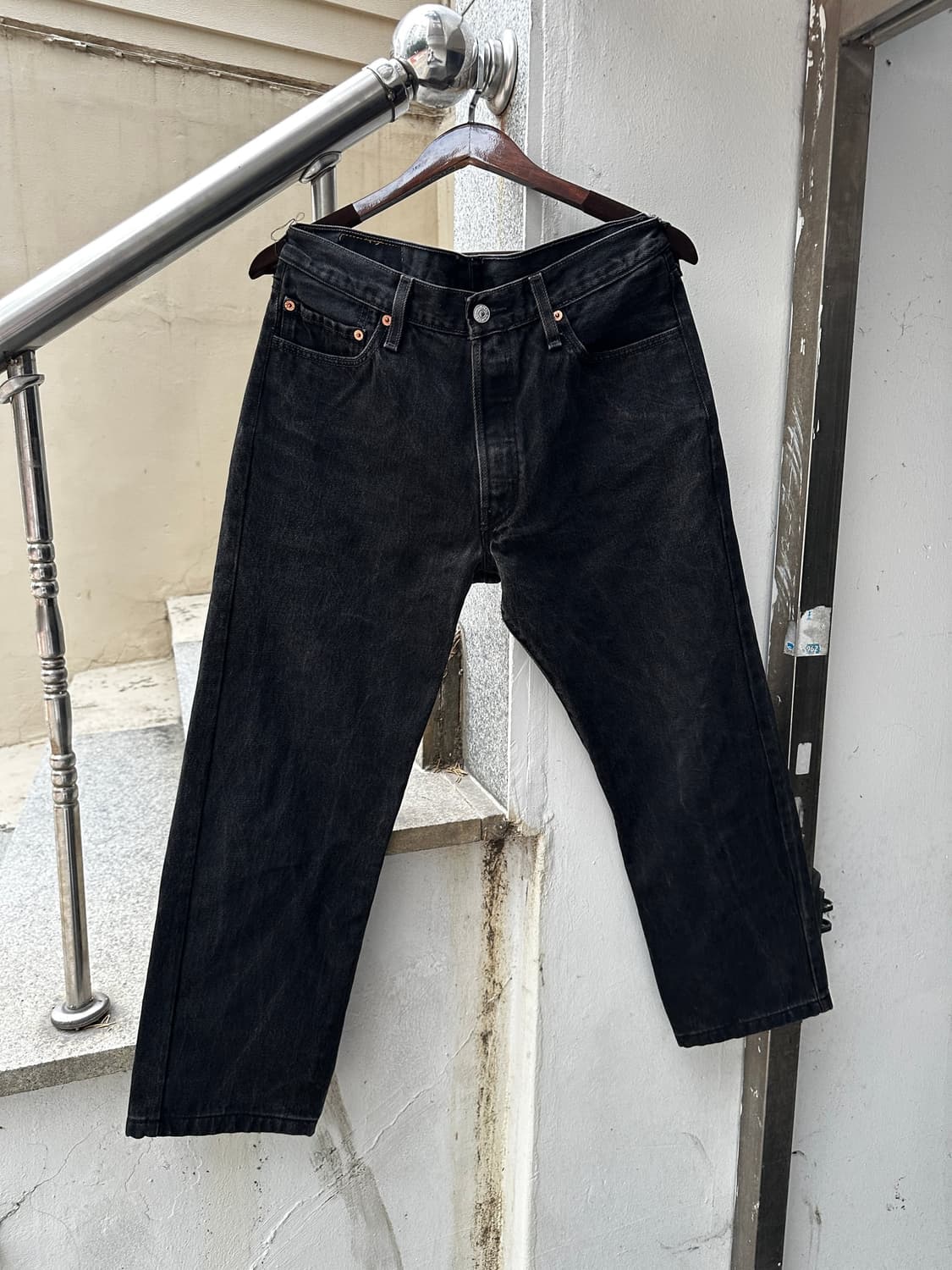 90-00s Levi’s 501 블랙 데님 팬츠 w30 상품이미지1